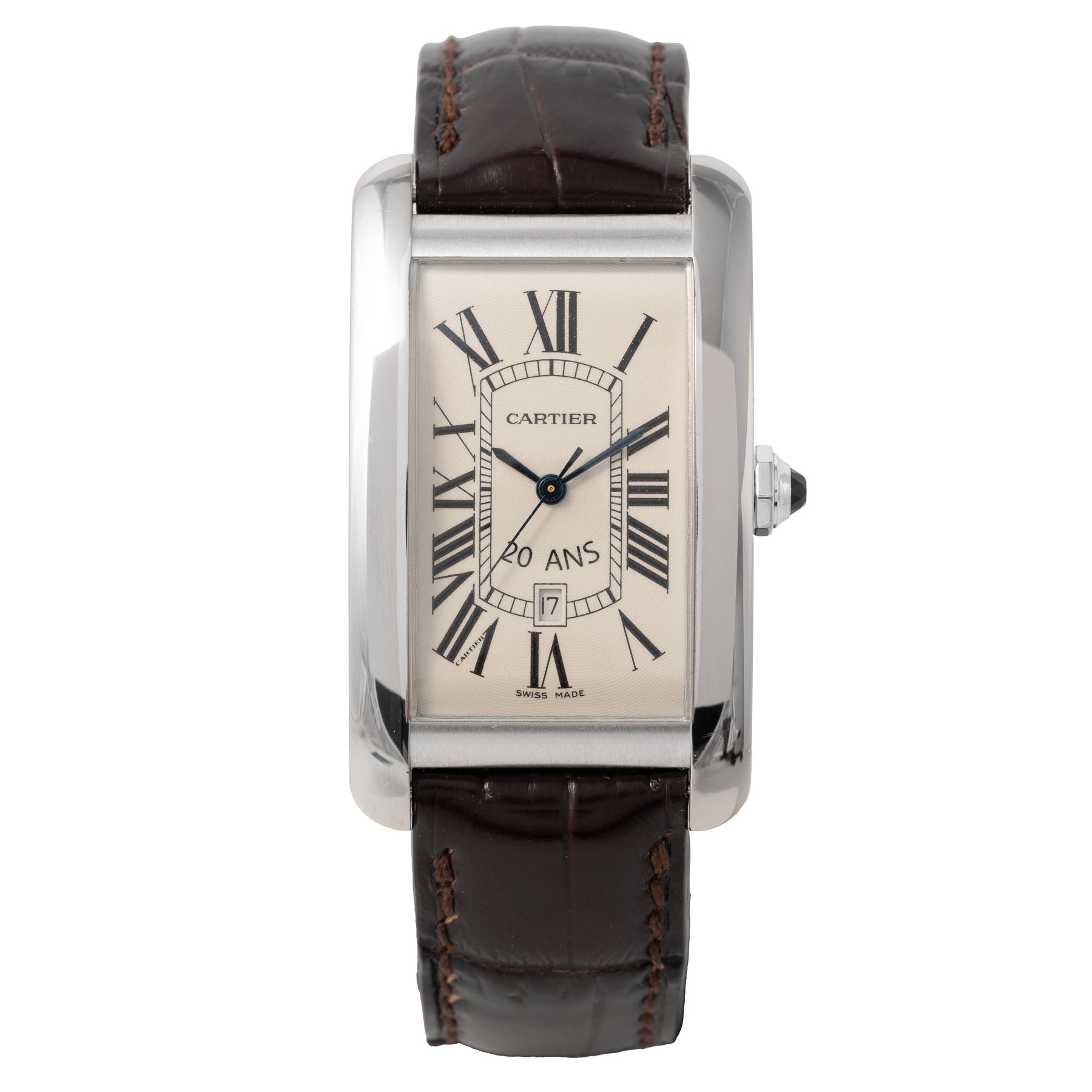 Cartier Tank Americaine "20 ANS" White Gold 1741