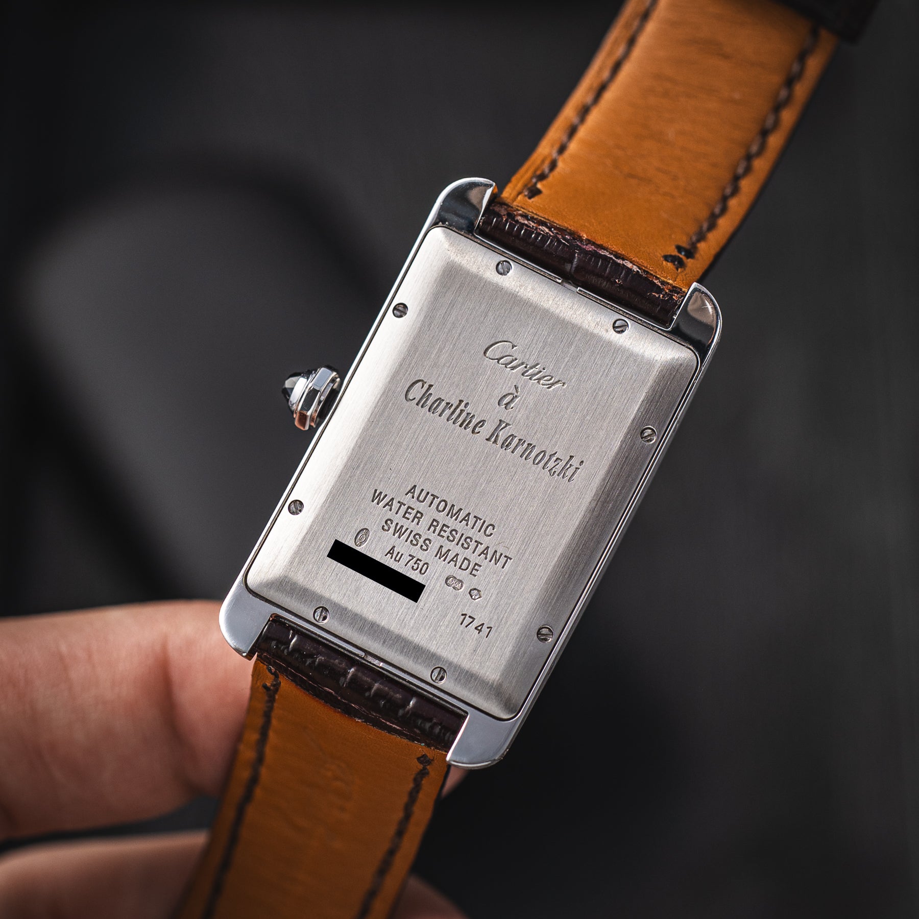 Cartier Tank Americaine "20 ANS" White Gold 1741