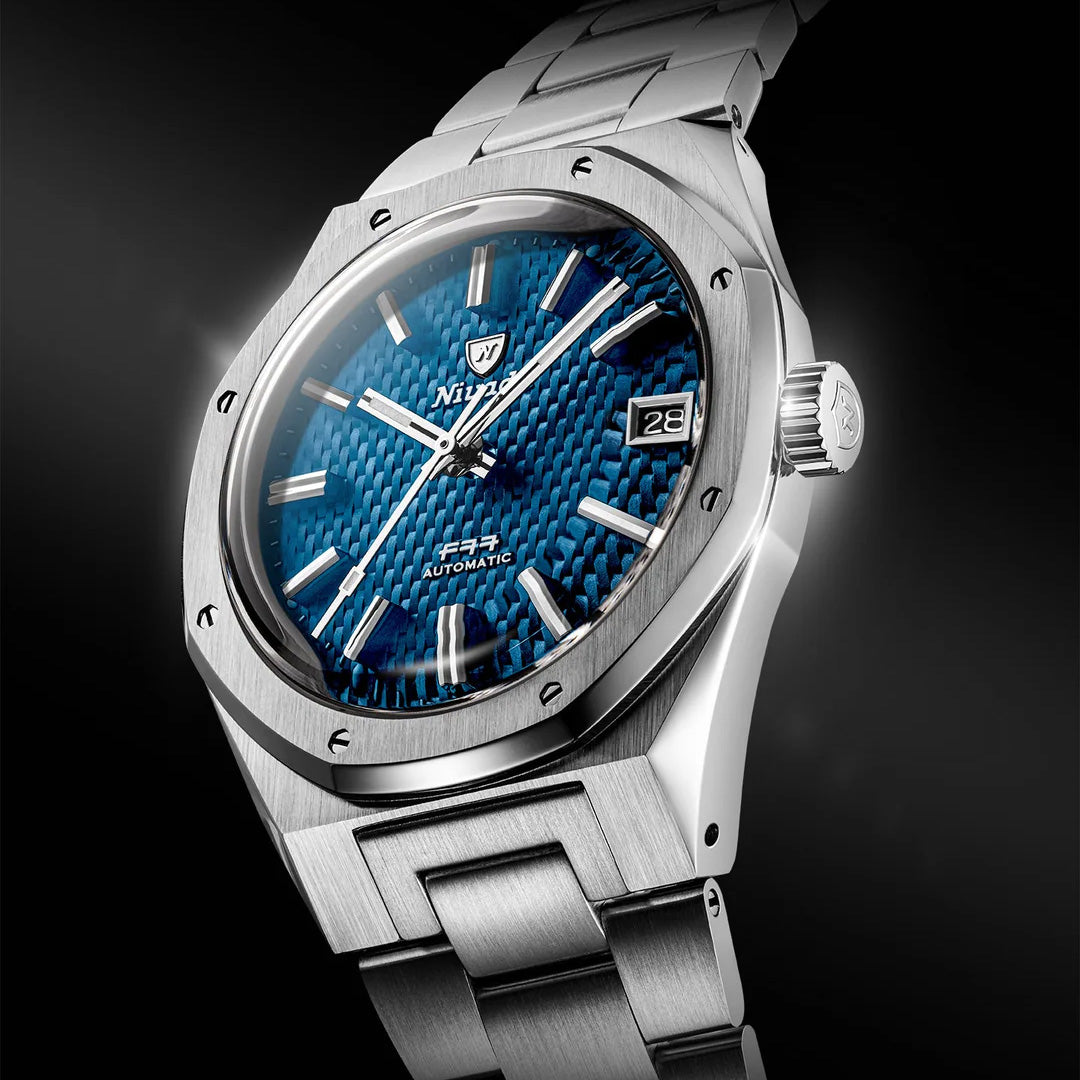 Nivada Grenchen F77 Blue MK2 38mm 69013A77