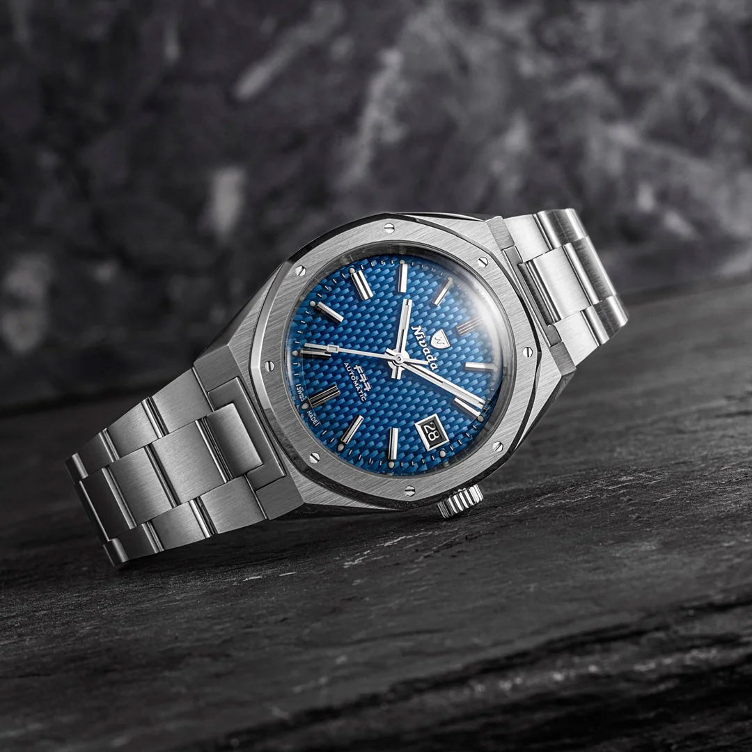 Nivada Grenchen F77 Blue MK2 38mm 69013A77