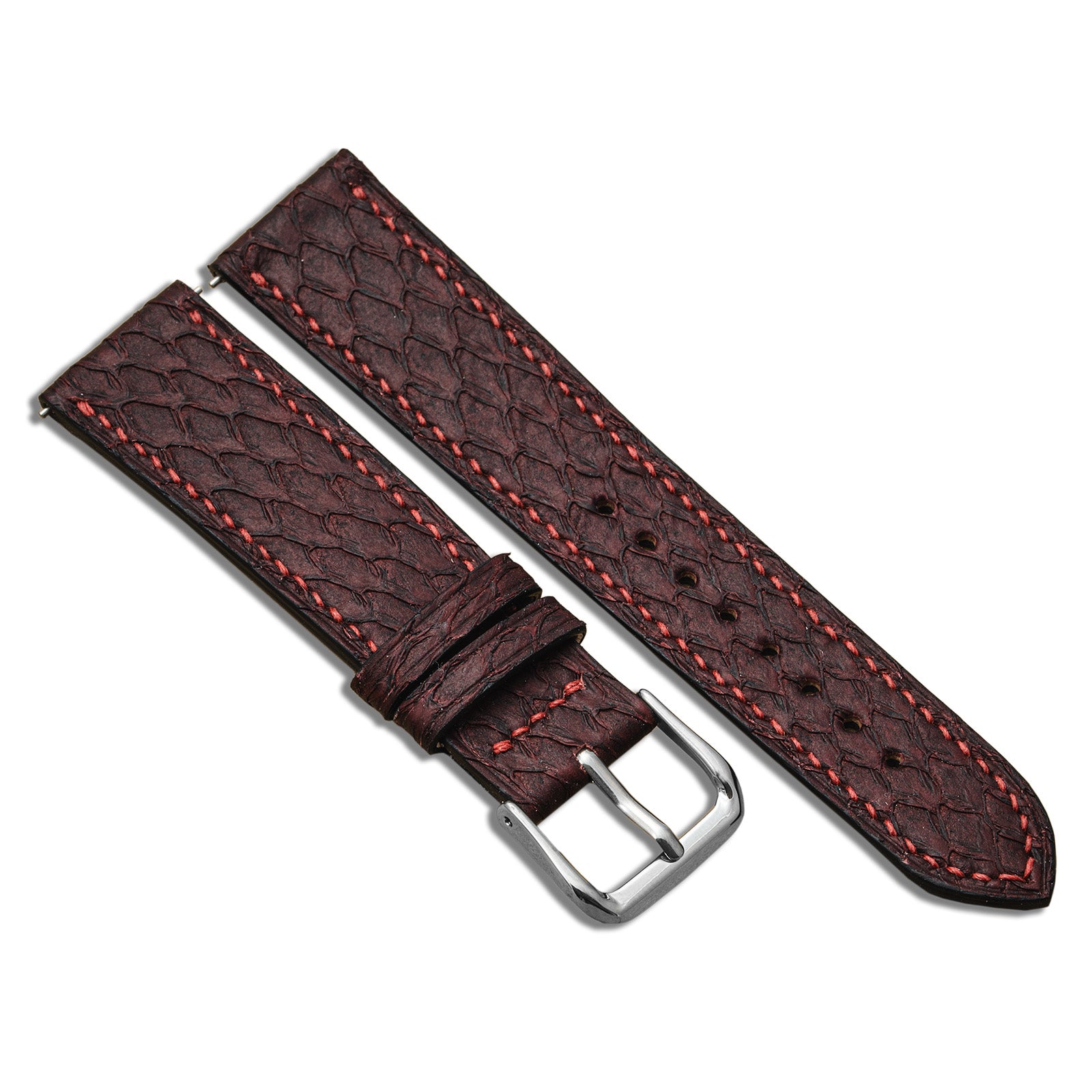 Hand Sewn Salmon Satin Red Wine/Burgundy