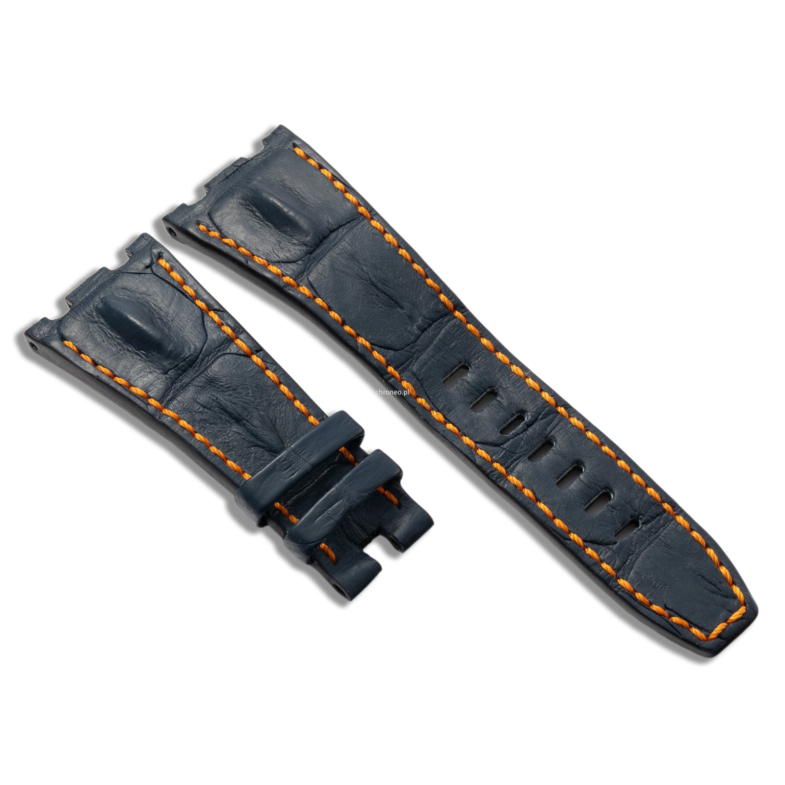 Pasek Audemars Piguet Offshore crocodile blue