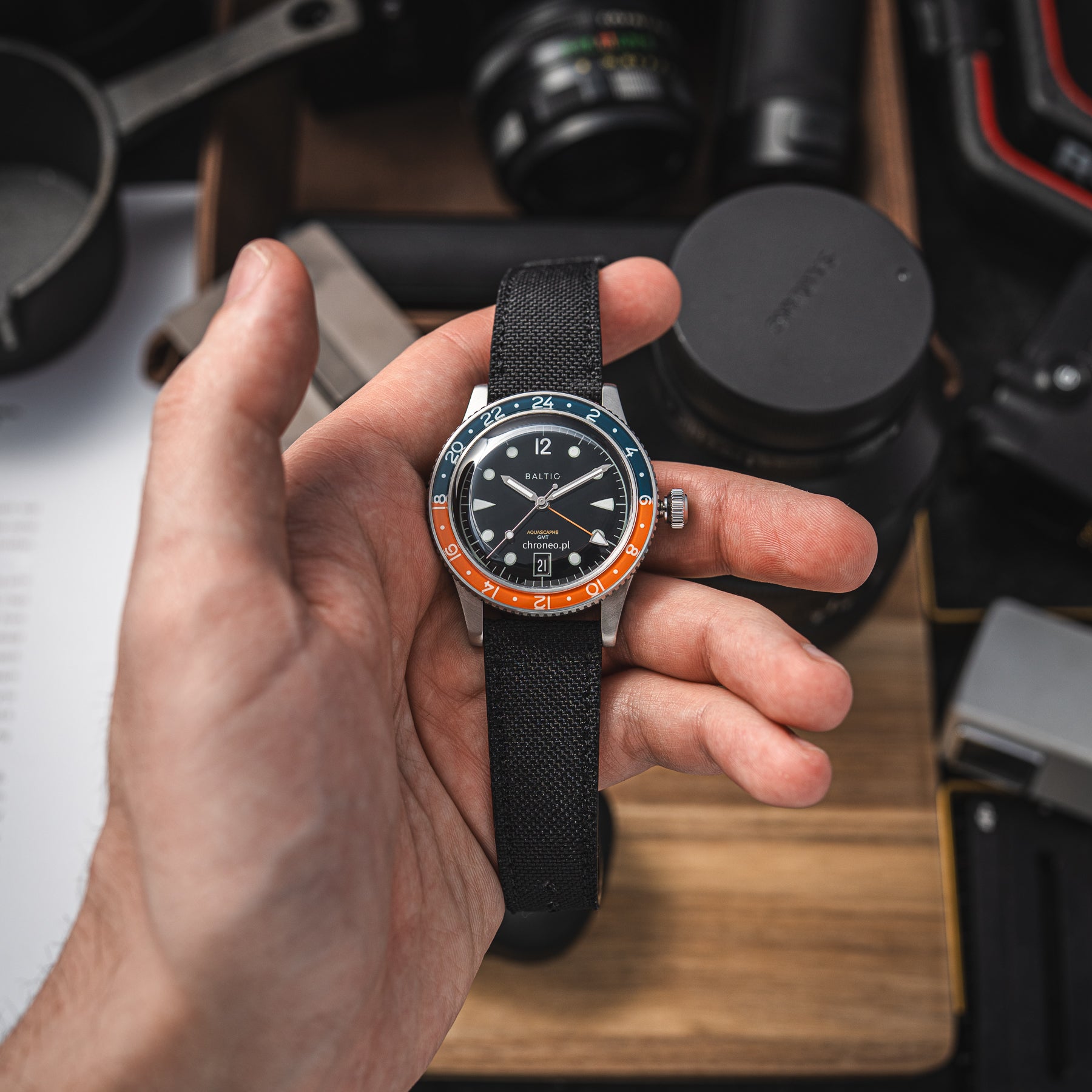 Baltic Aquascaphe GMT Orange