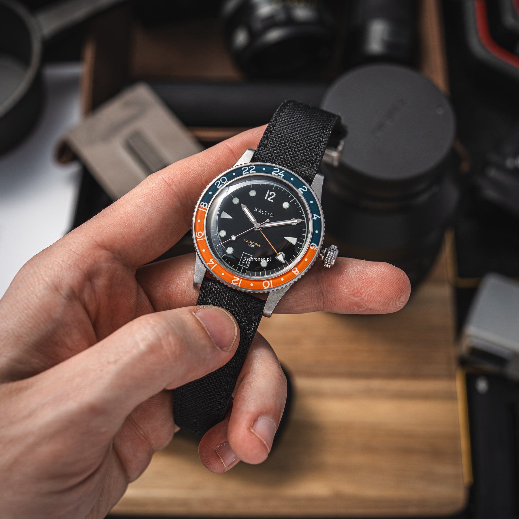 Baltic Aquascaphe GMT Orange