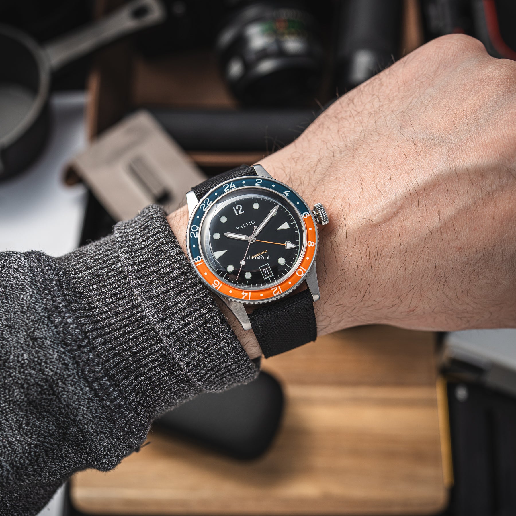 Baltic Aquascaphe GMT Orange