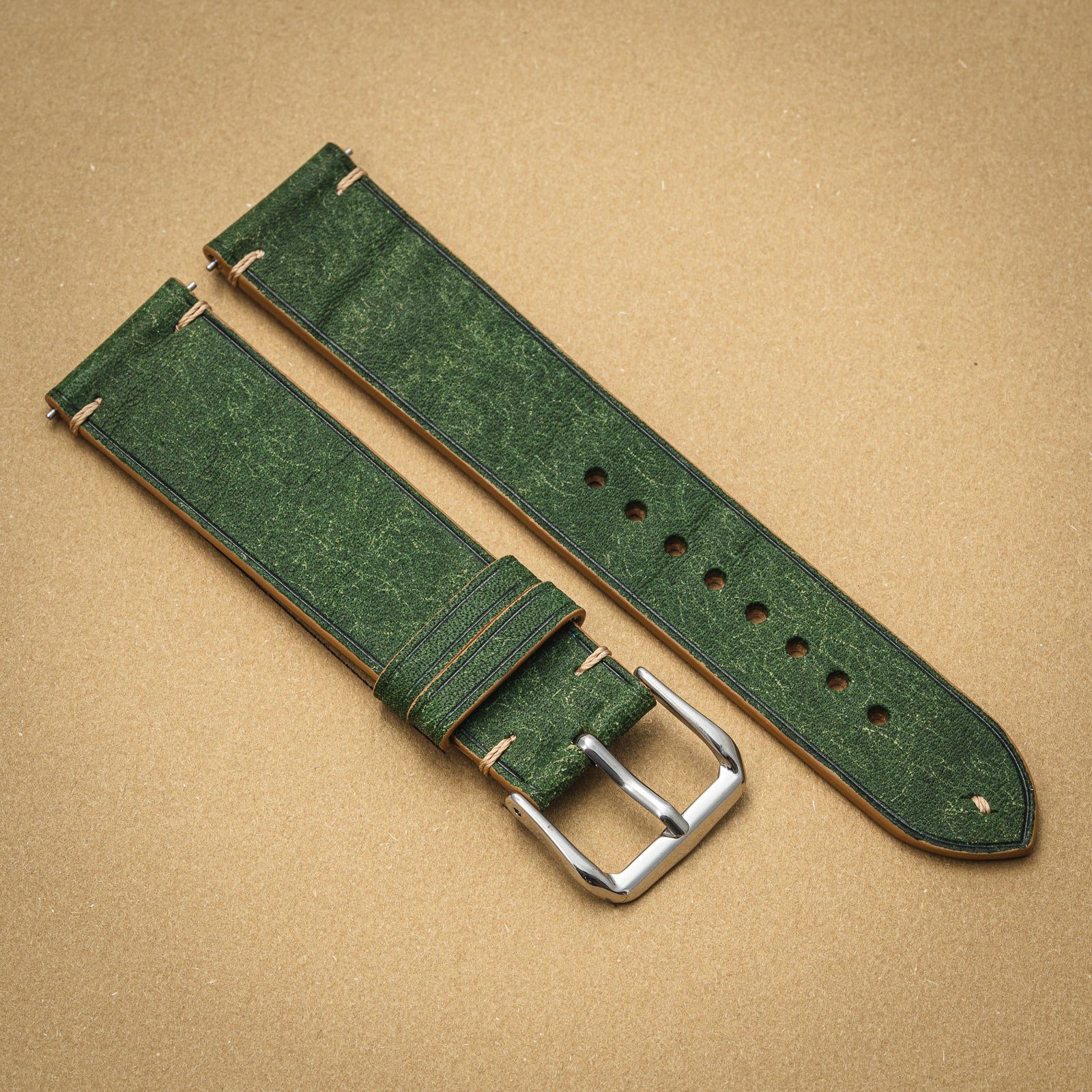 Hand-stitched Badalassi Carlo Trio Bottiglia/Camel