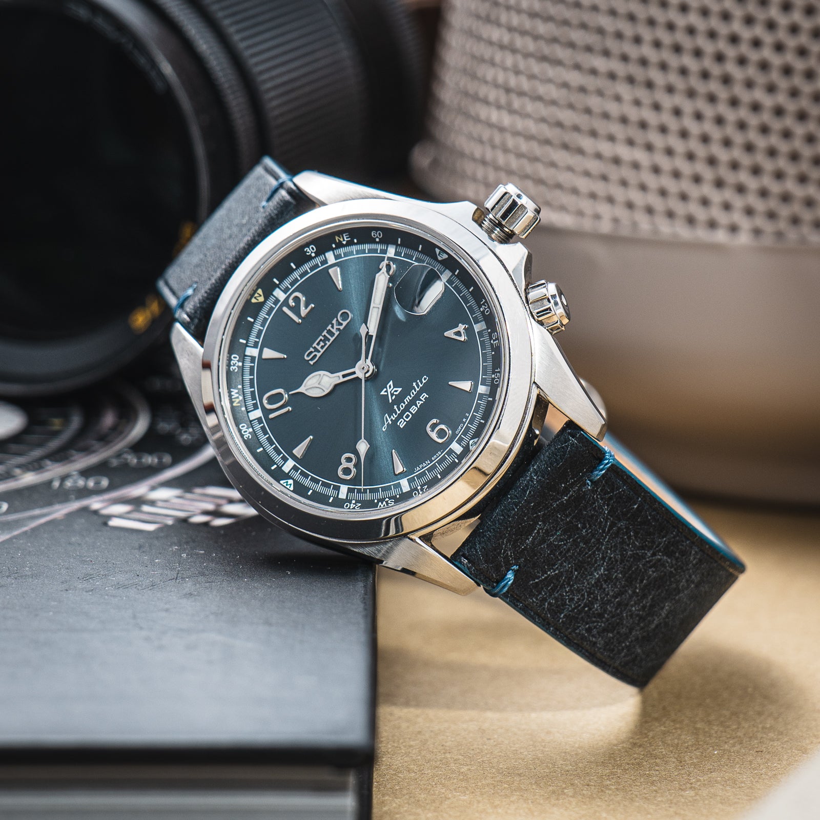 Hand-stitched Badalassi Carlo Trio Navy/Blue