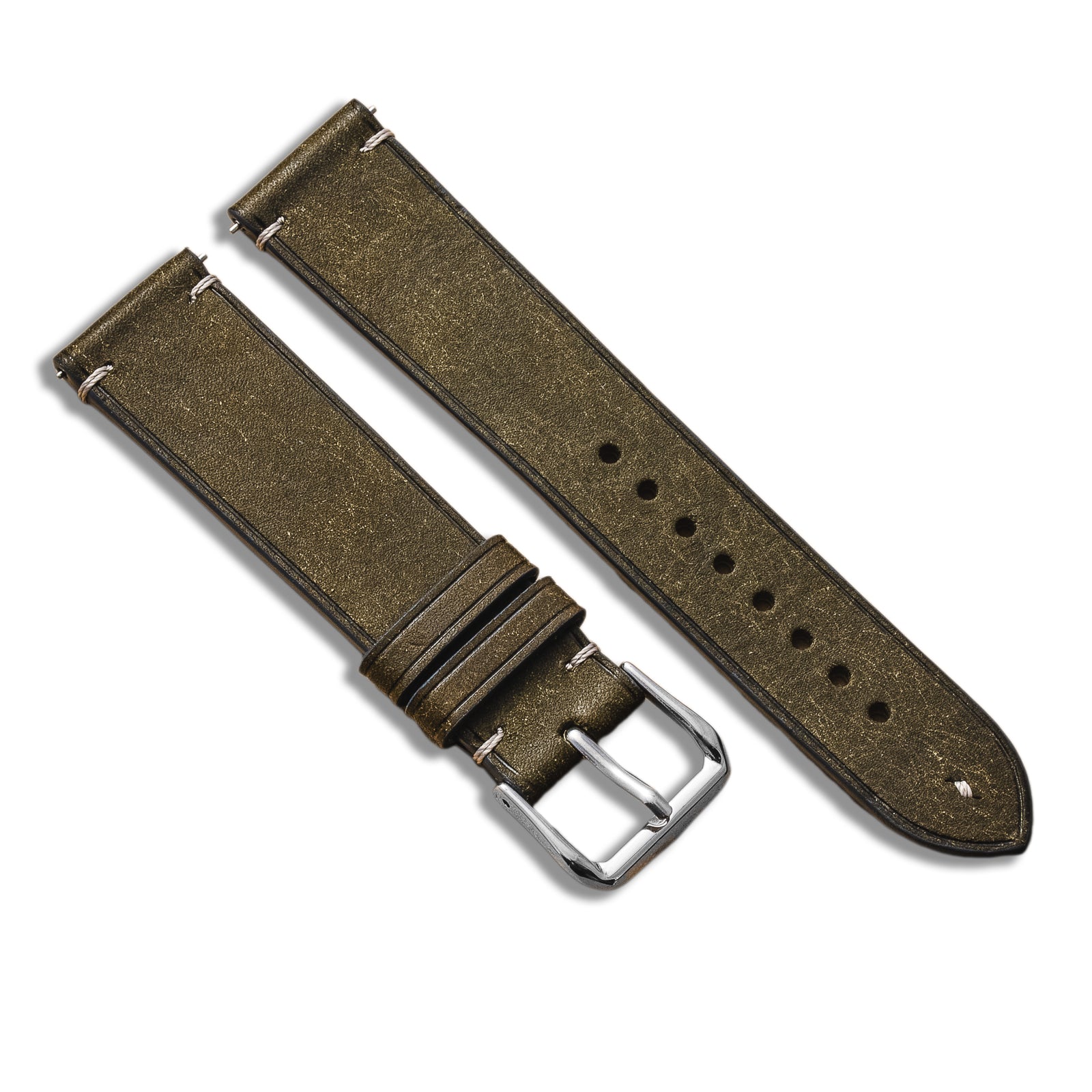 Hand-stitched Badalassi Carlo Trio Olive/Grey