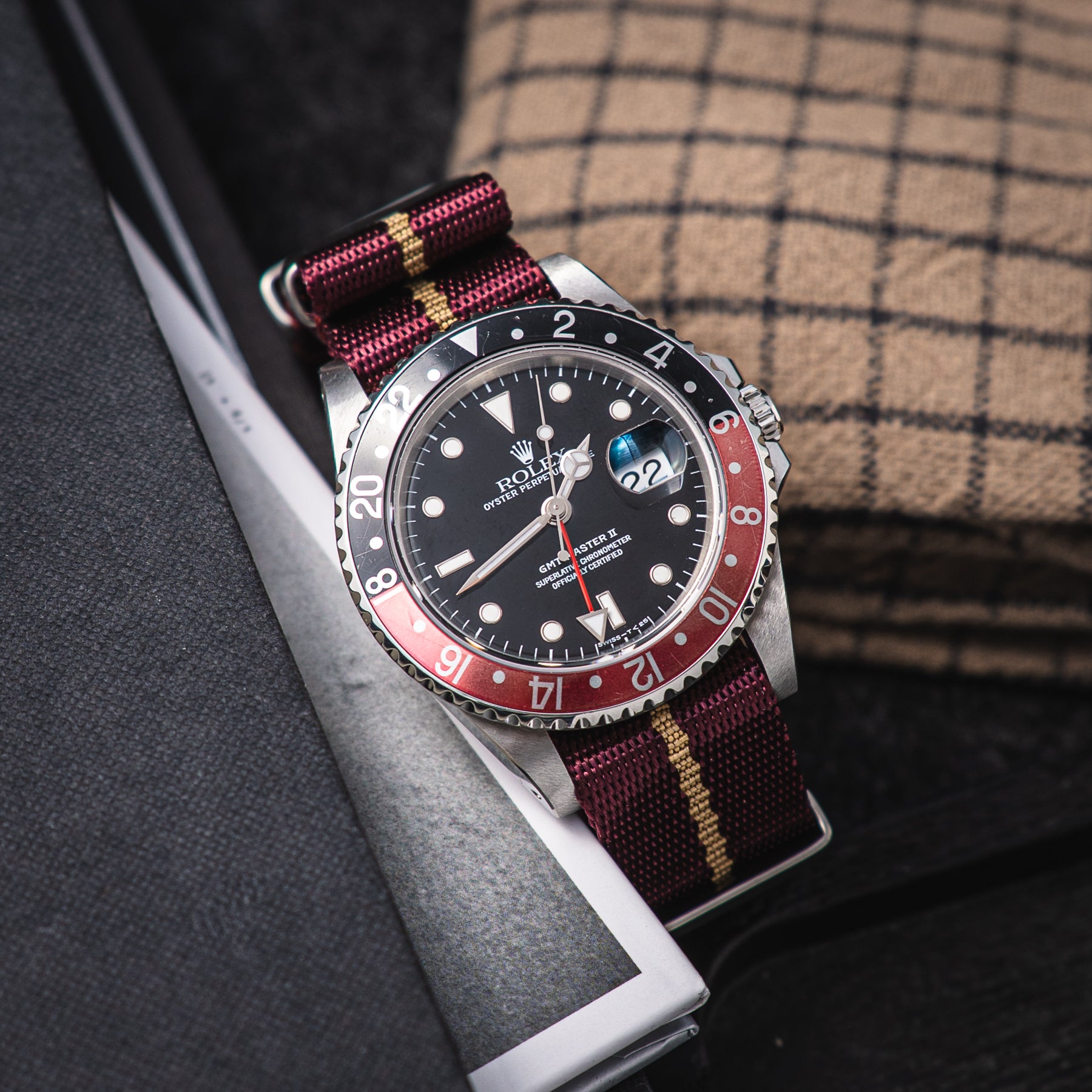 NATO Maroon/Khaki - Bordowo-beżowy