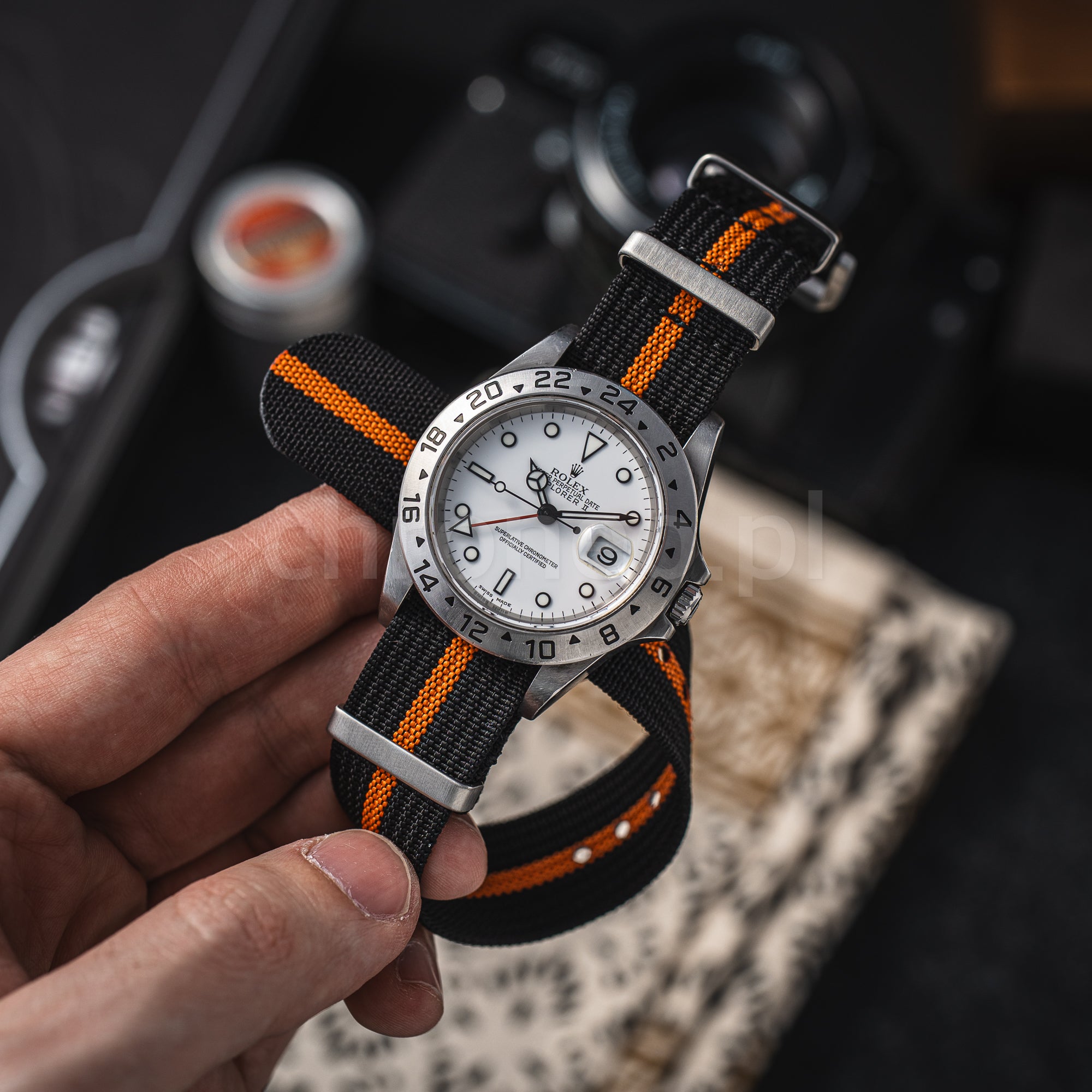 NATO Black/Orange - Czarno-pomarańczowy