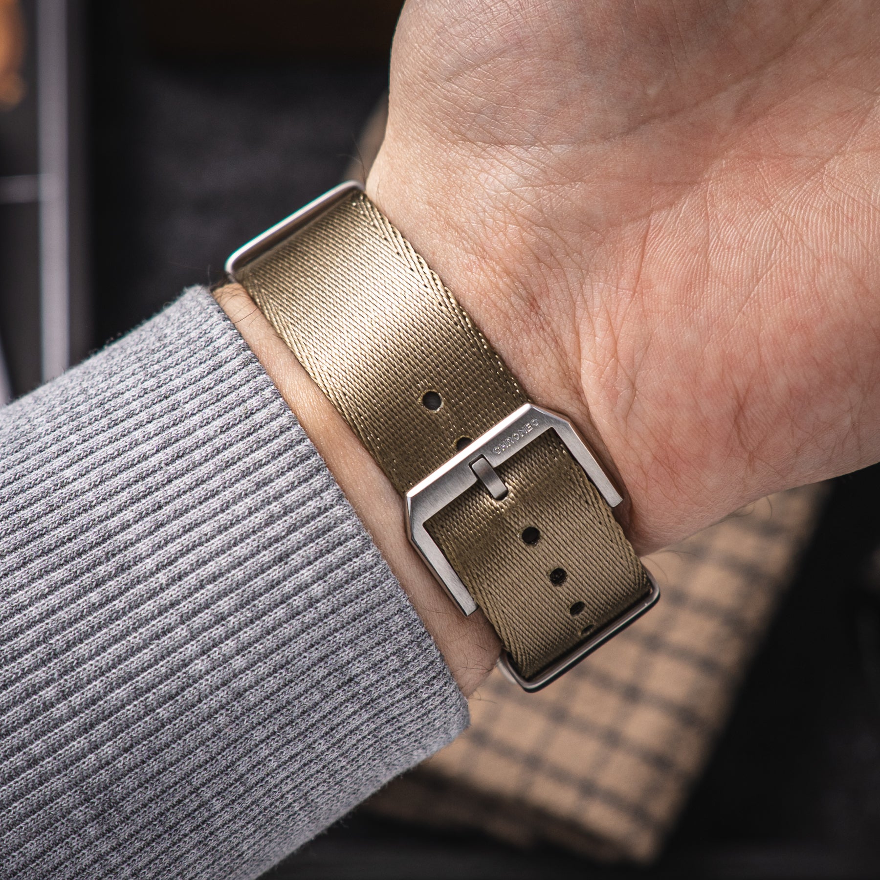 NATO Seatbelt Khaki - Piaskowy