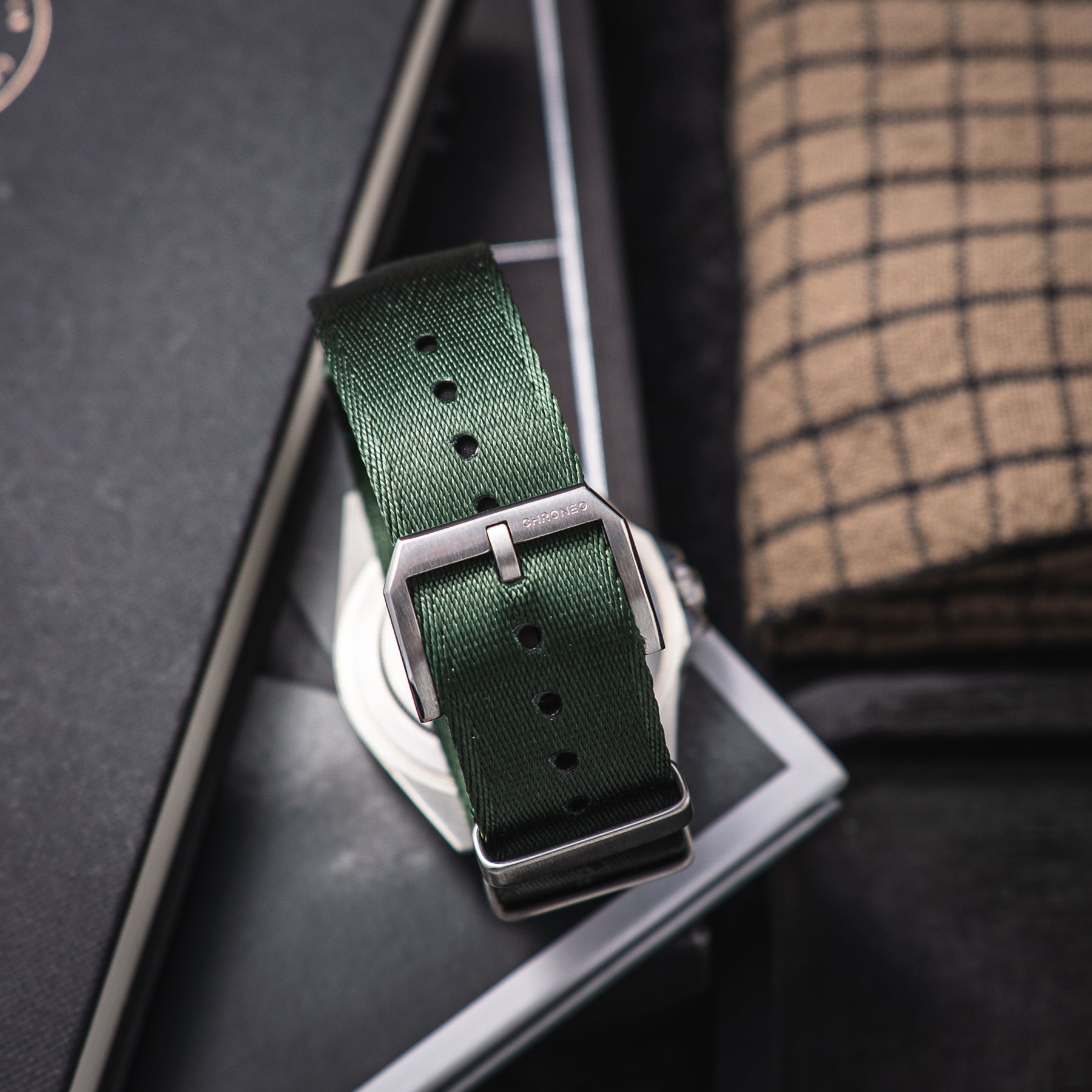 NATO Seatbelt Forest Green - Leśna zieleń