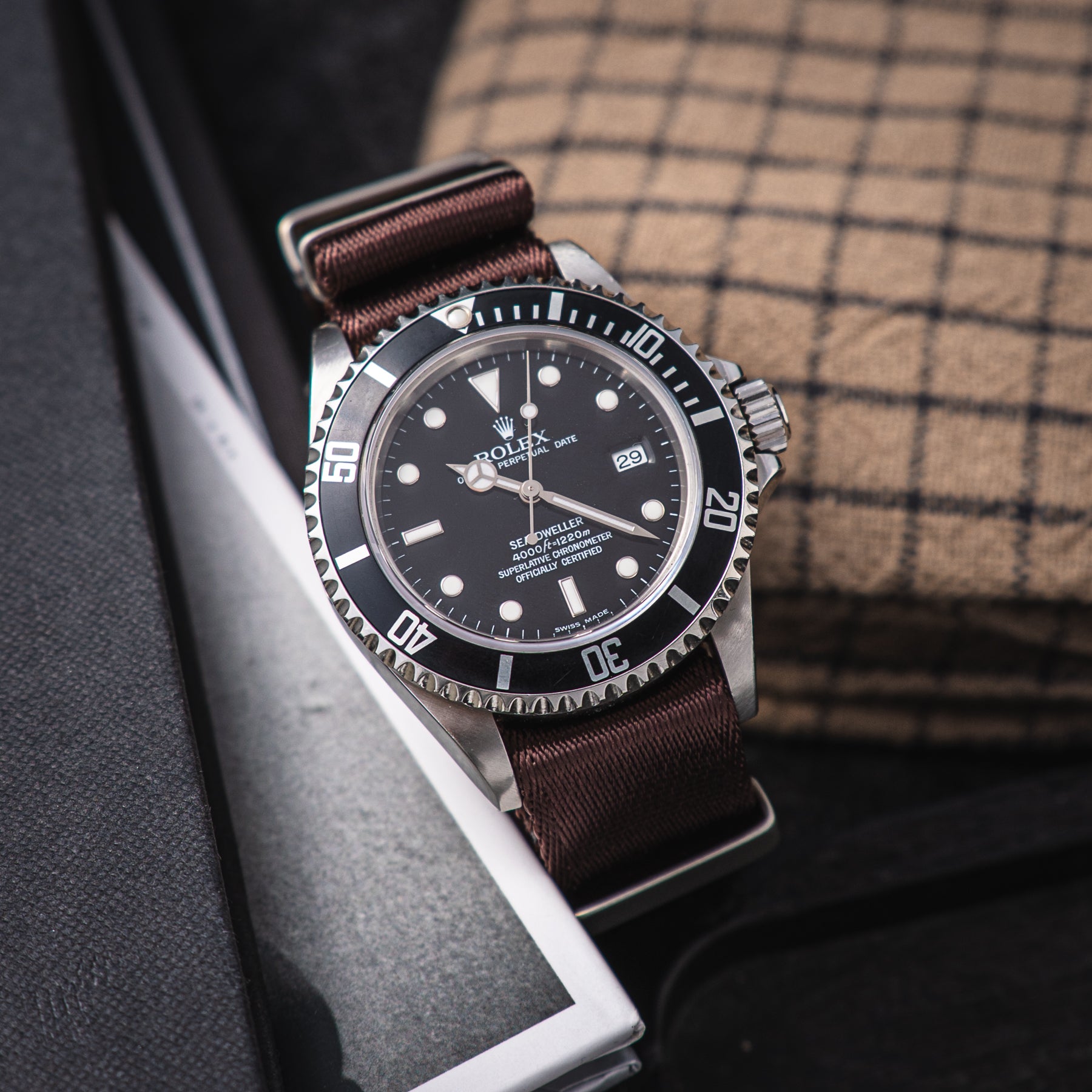 NATO Seatbelt Coffee Brown - Kawowy brąz