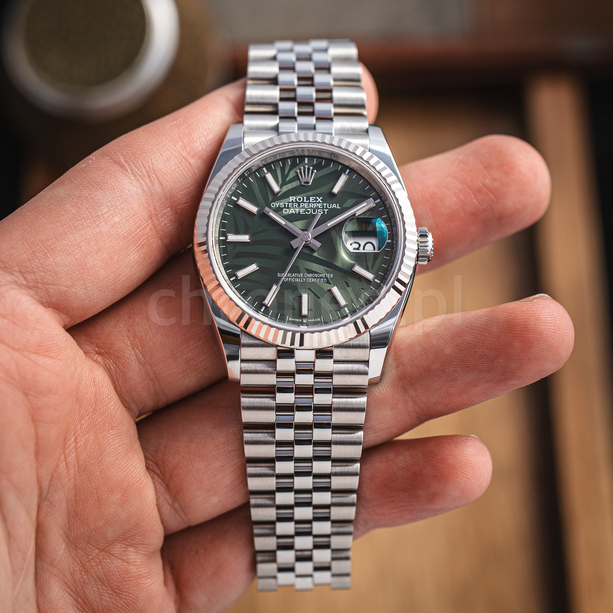 Rolex Datejust 36 mm ref. 126234 palm