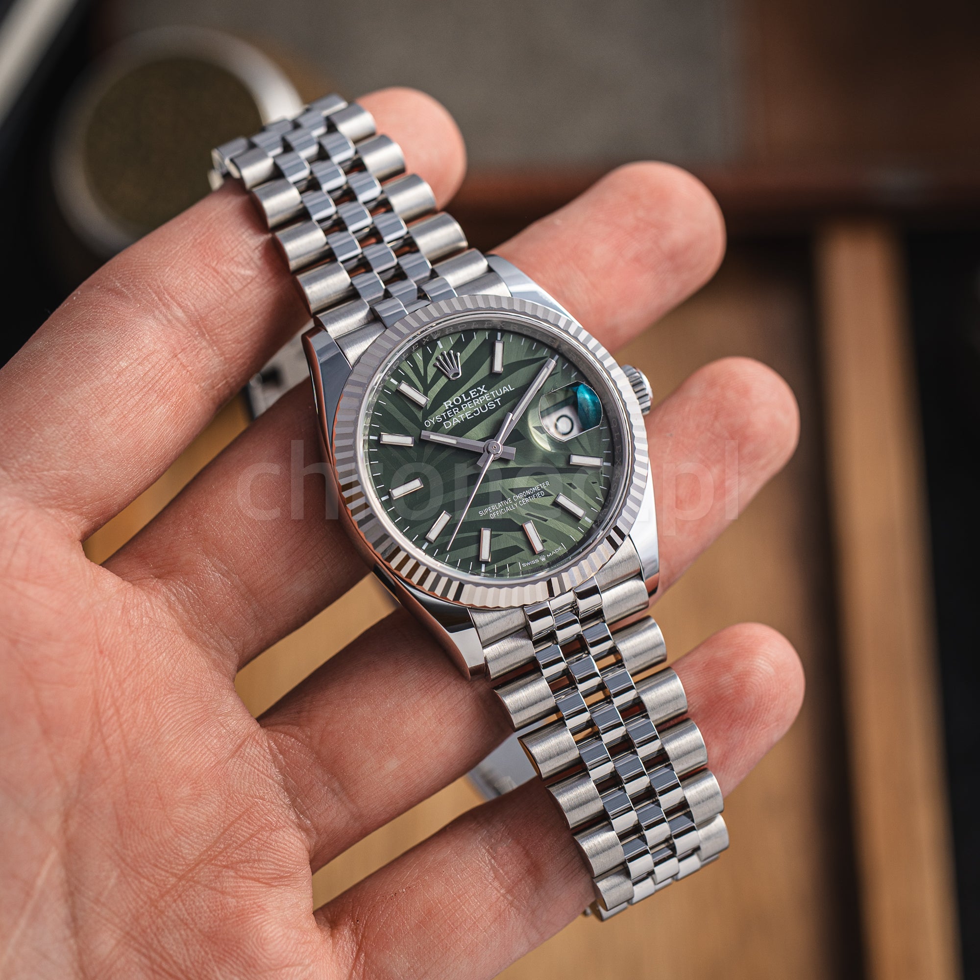 Rolex Datejust 36 mm ref. 126234 palm