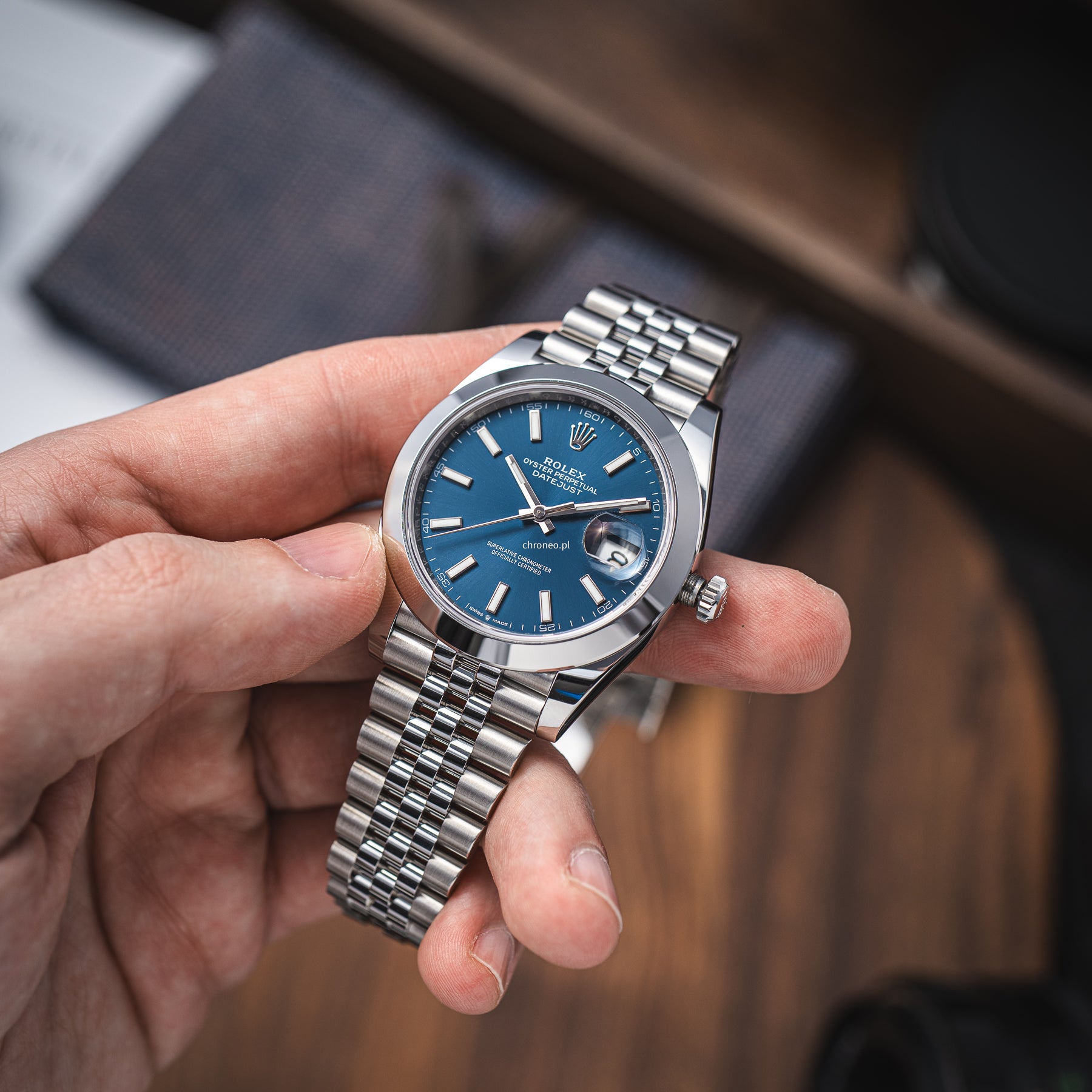 Rolex Datejust 41 126300 blue jubilee