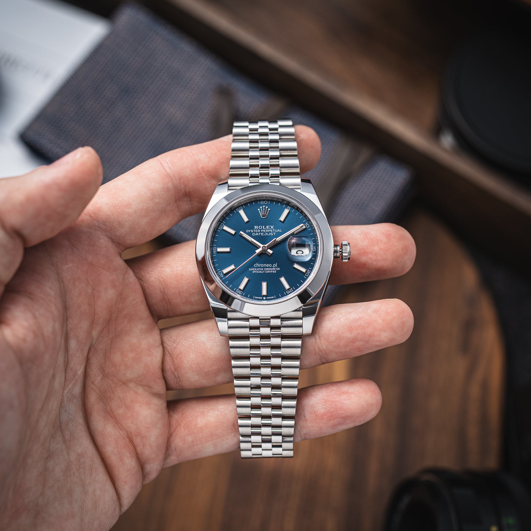 Rolex Datejust 41 126300 blue jubilee