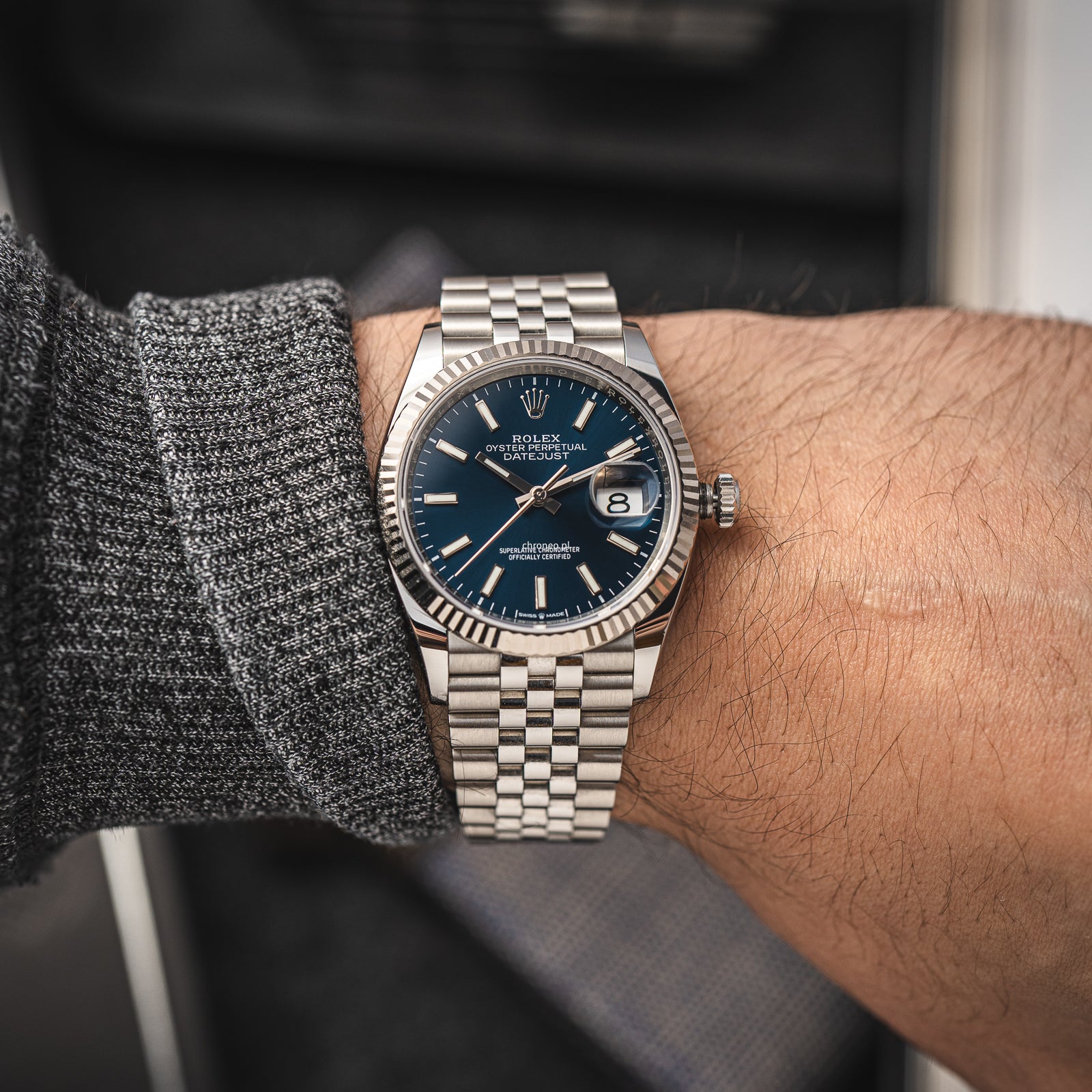Rolex Datejust 36 mm ref. 126234 blue dial jubilee