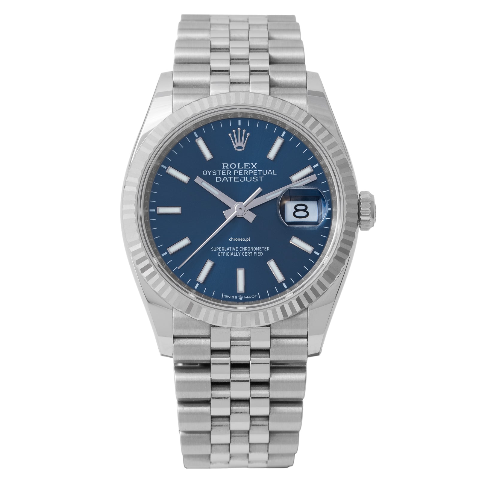 Rolex Datejust 36 mm ref. 126234 blue dial jubilee