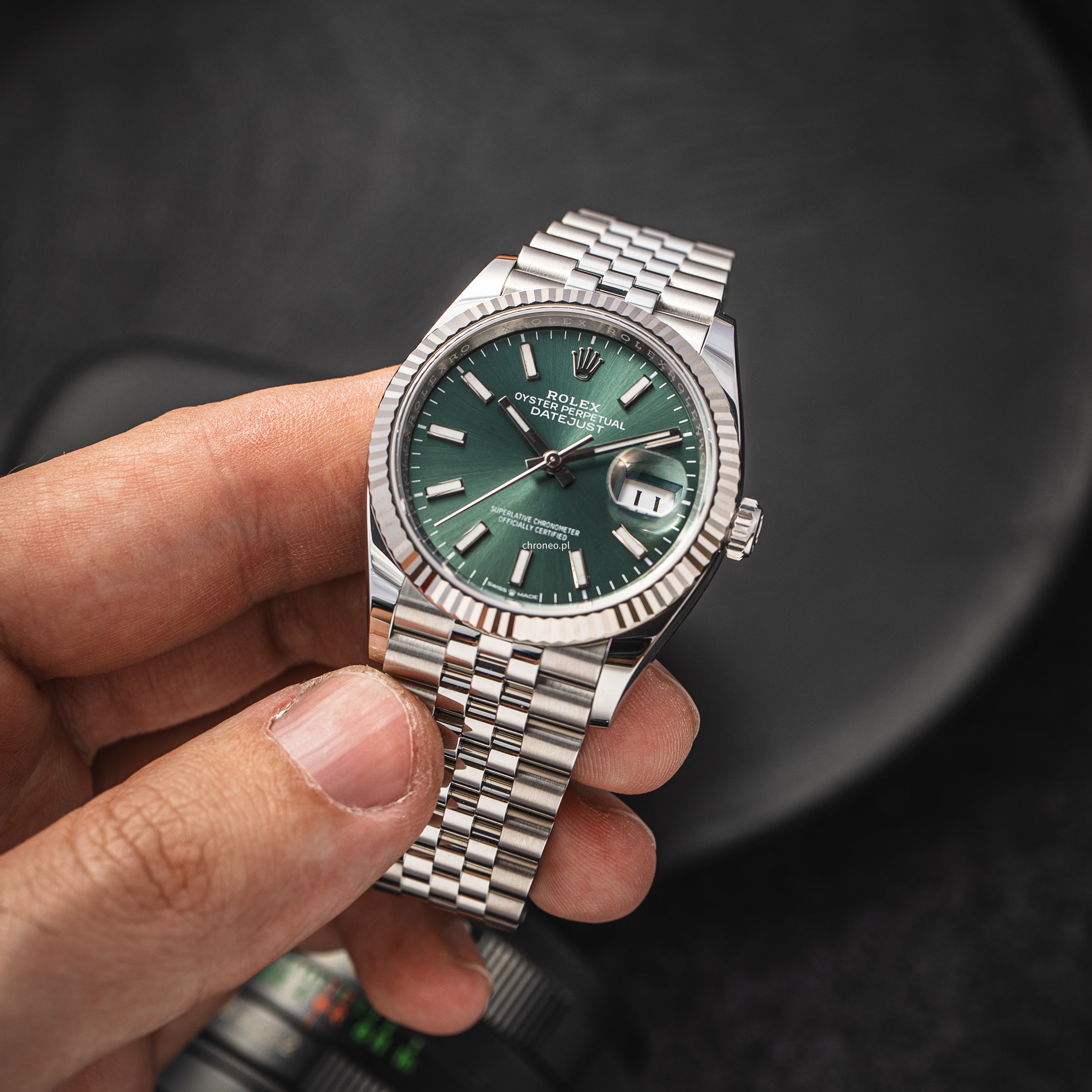 Rolex Datejust 36 mm ref. 126234 mint dial jubilee