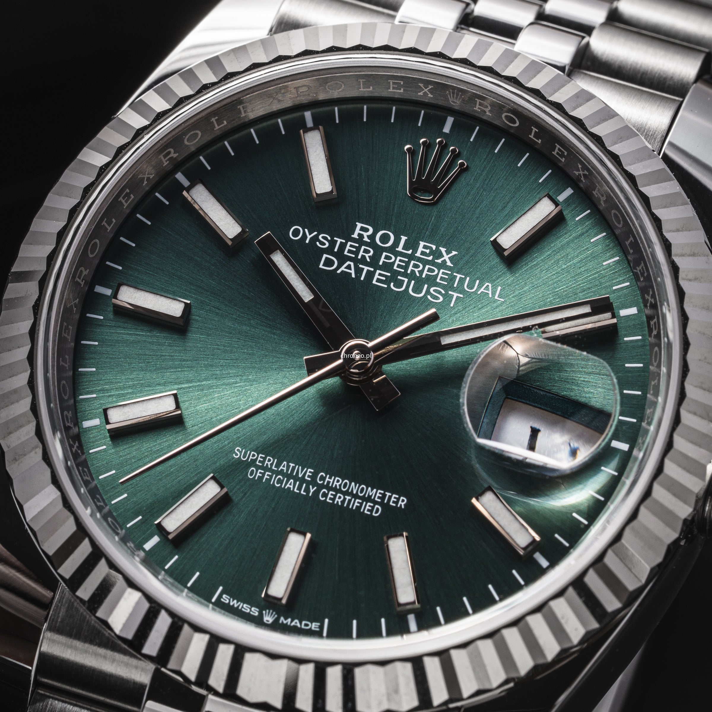 Rolex Datejust 36 mm ref. 126234 mint dial jubilee