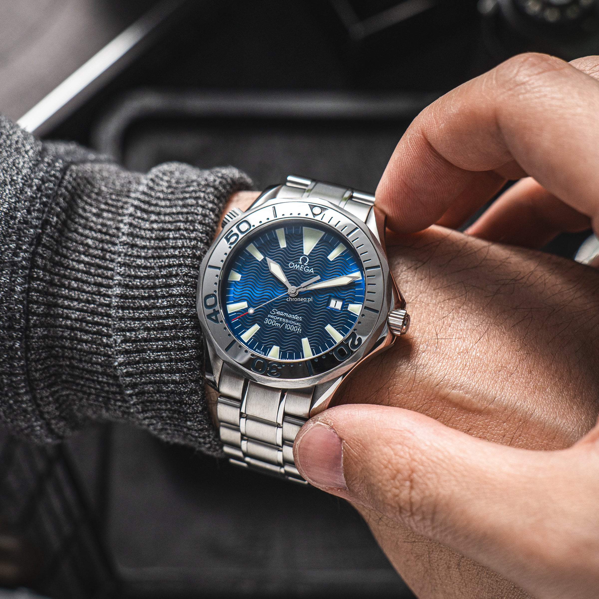 Omega Seamaster Professional 300m Electric Blue 41 mm ref. 22658000