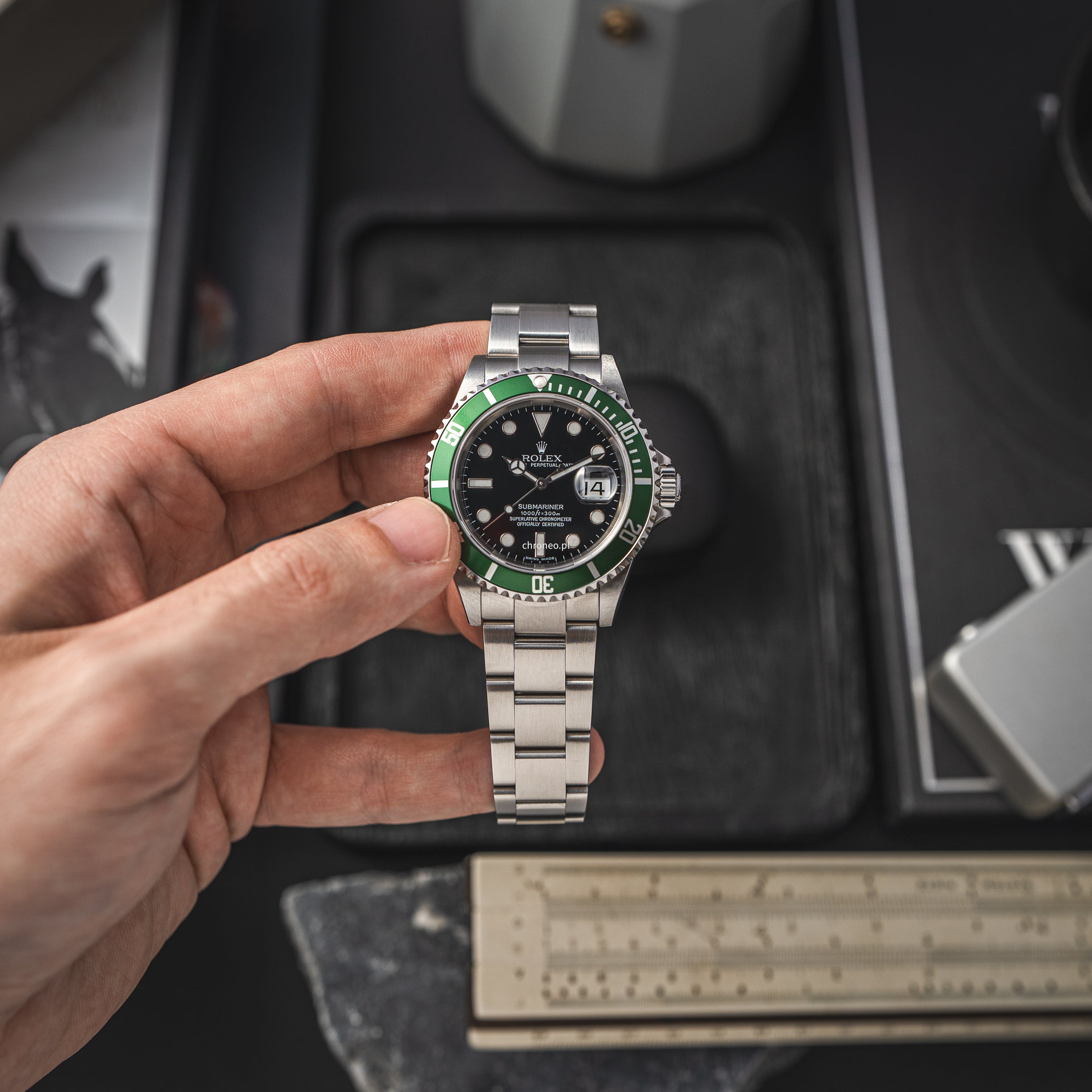 Rolex Submariner Date 40 mm ref. 16610LV "Kermit"
