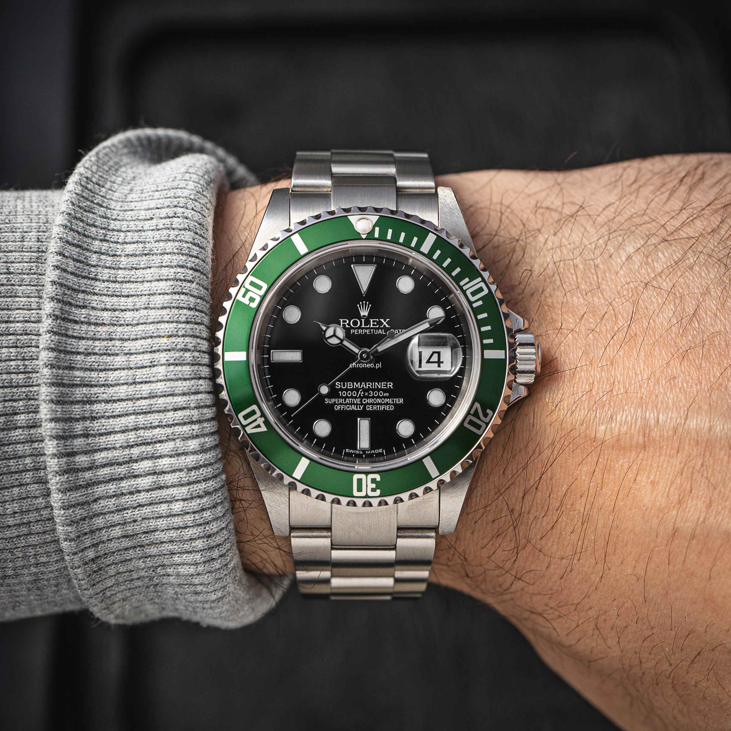 Rolex Submariner Date 40 mm ref. 16610LV "Kermit"