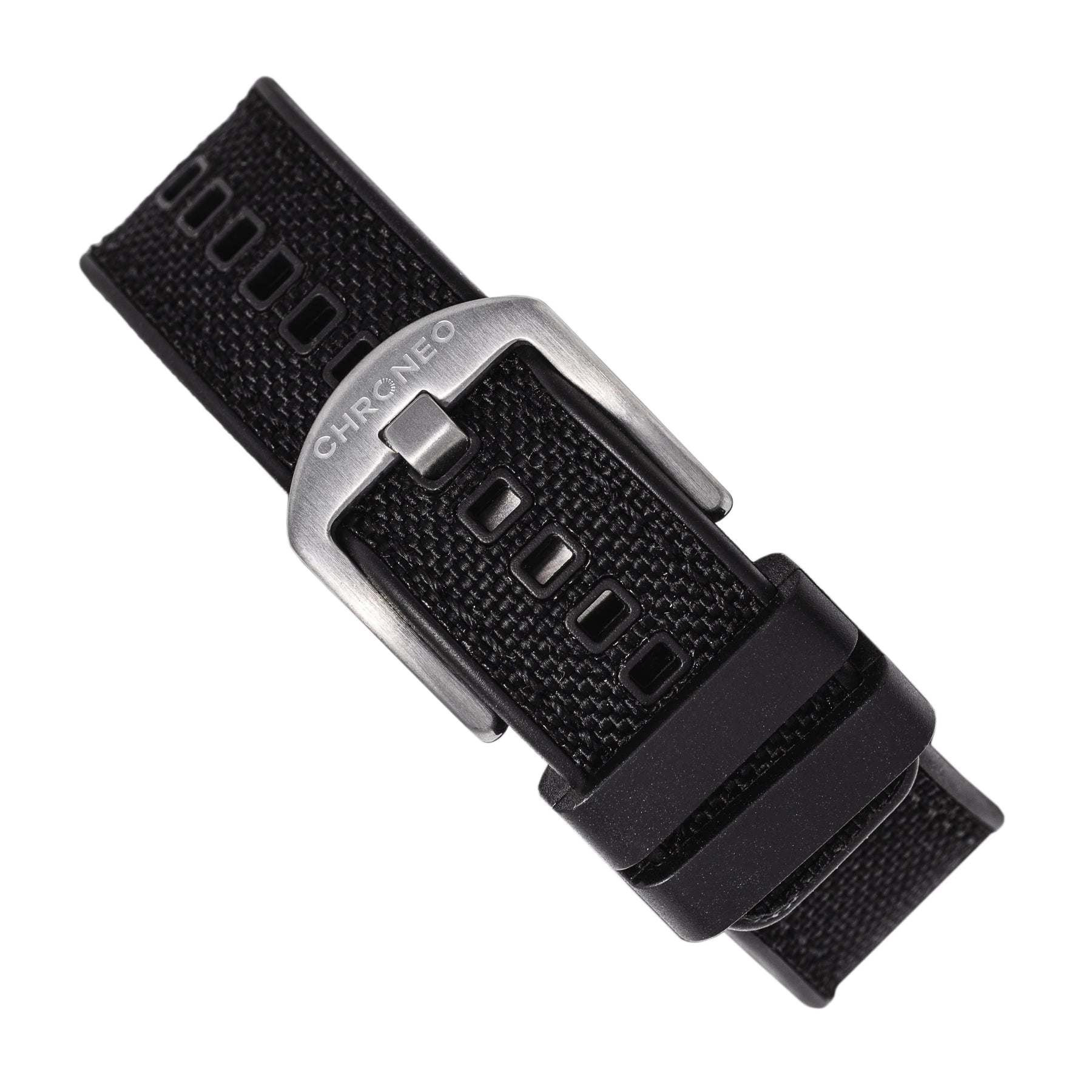 Pasek gumowy Hybrid Canvas Black - czarny