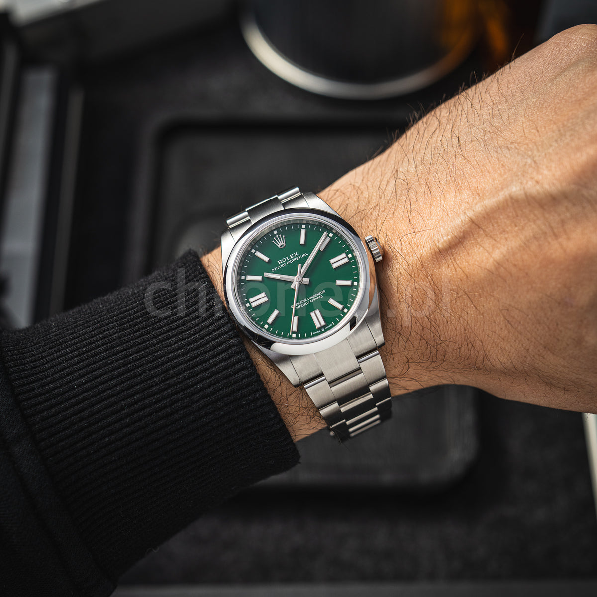 Rolex Oyster Perpetual Stainless Dial 41 134300 Green