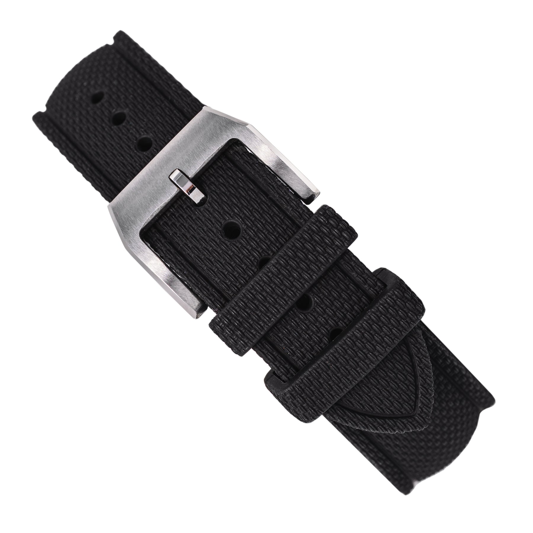 Pasek gumowy FKM ze wzorem SAILCLOTH - czarny