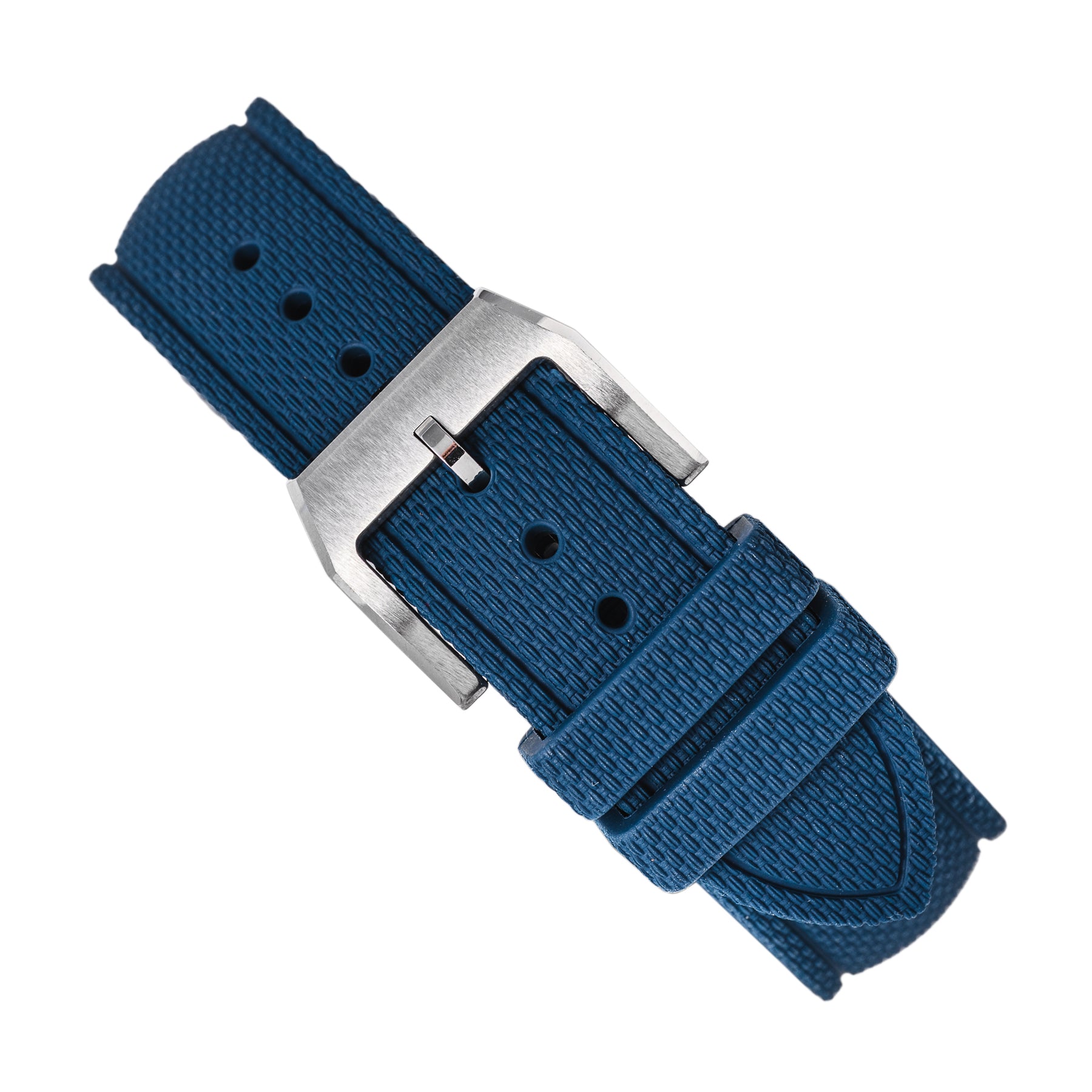 Pasek gumowy FKM ze wzorem SAILCLOTH - niebieski