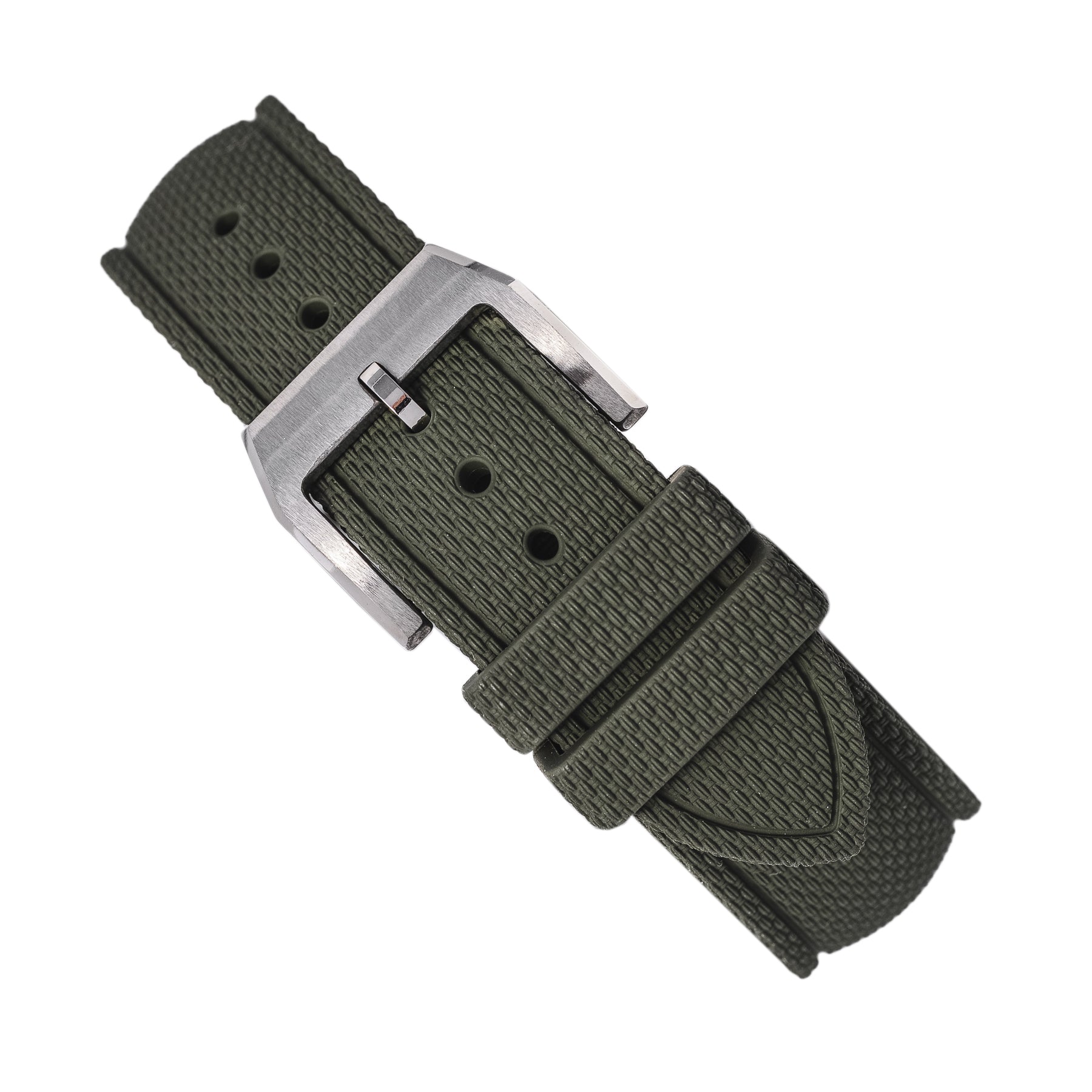 Pasek gumowy FKM ze wzorem SAILCLOTH - zielony