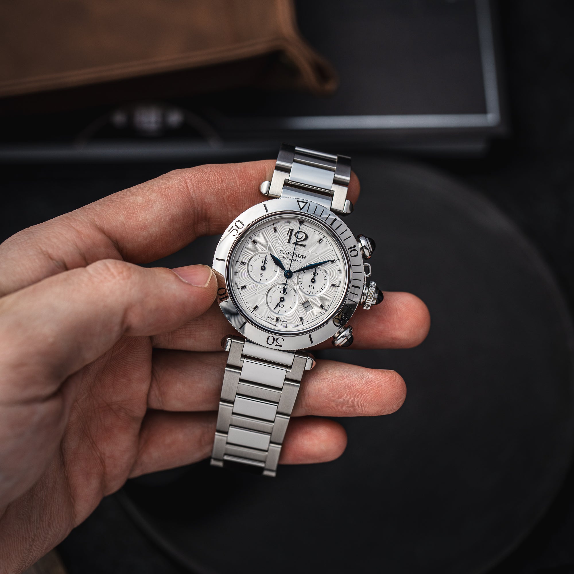 Cartier Pasha Chronograph Watch 41mm ref. WSPA0018