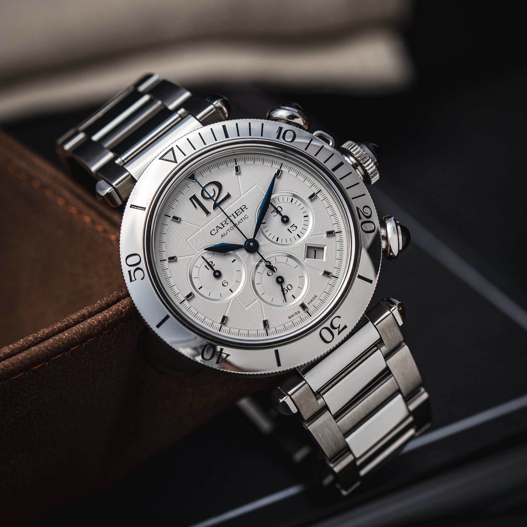 Cartier Pasha Chronograph Watch 41mm ref. WSPA0018