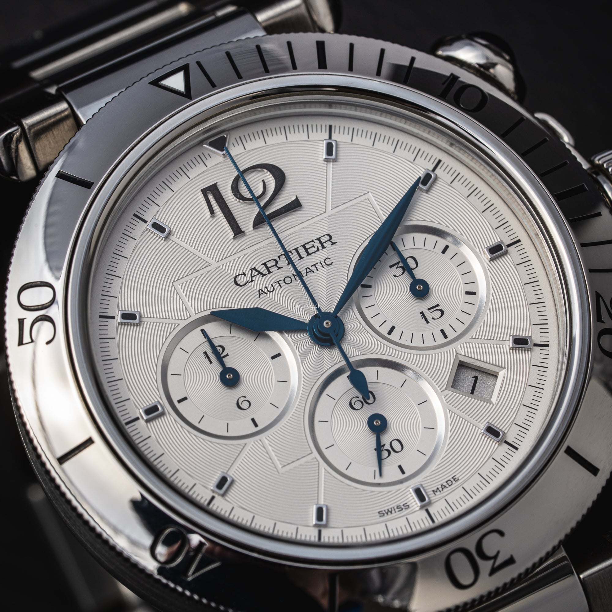Cartier Pasha Chronograph Watch 41mm ref. WSPA0018