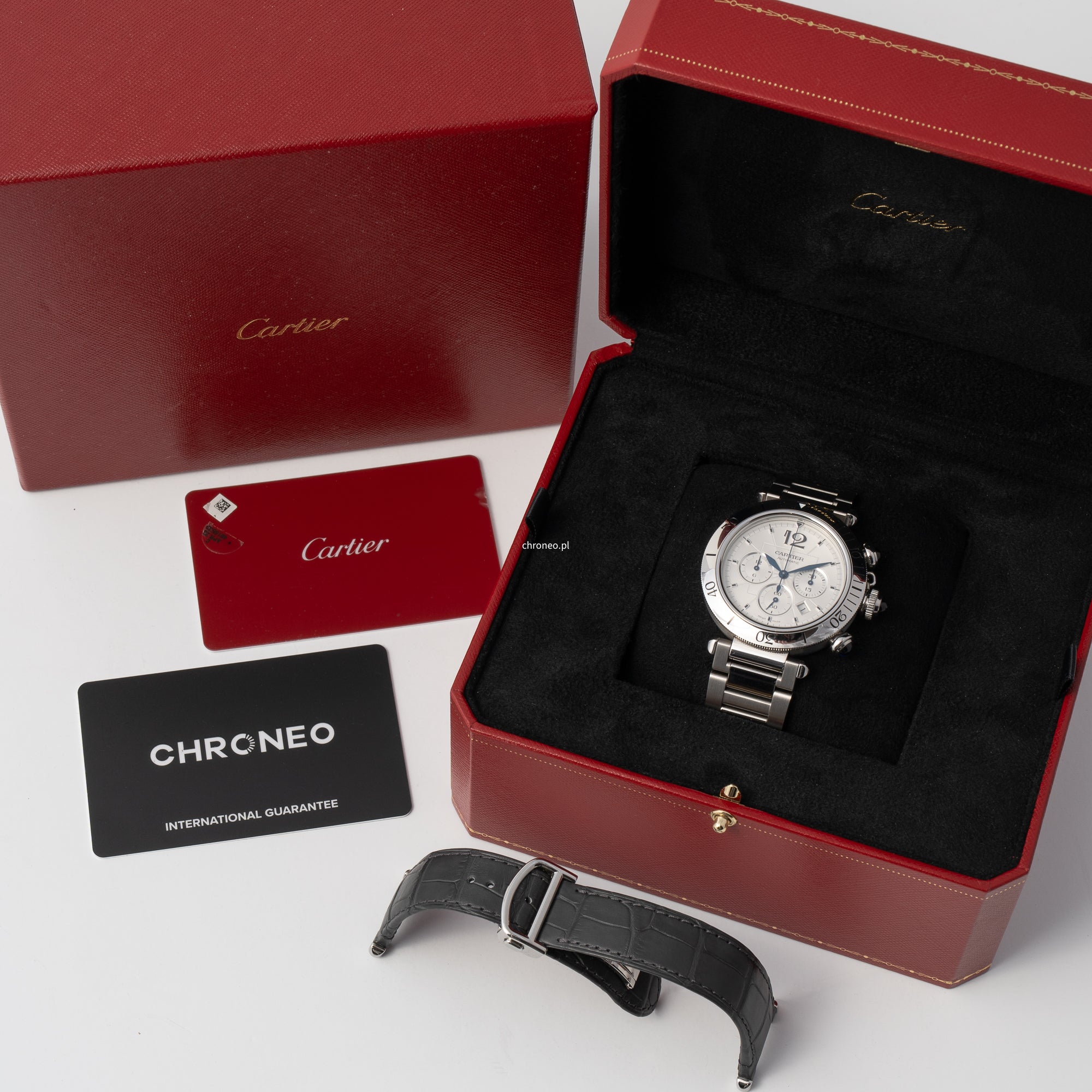 Cartier Pasha Chronograph Watch 41mm ref. WSPA0018