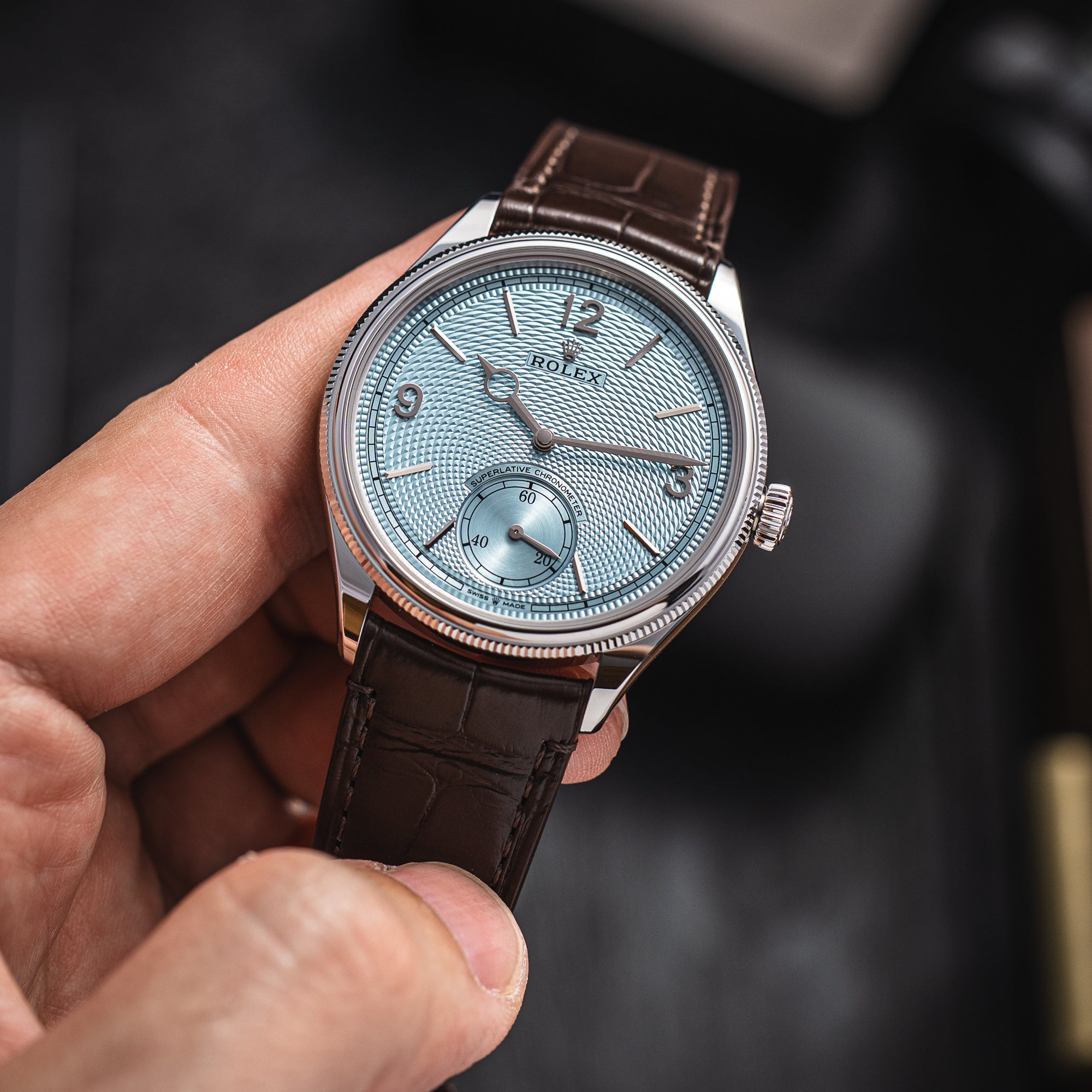 Rolex 1908 ref. 52506 Ice Blue Dial New