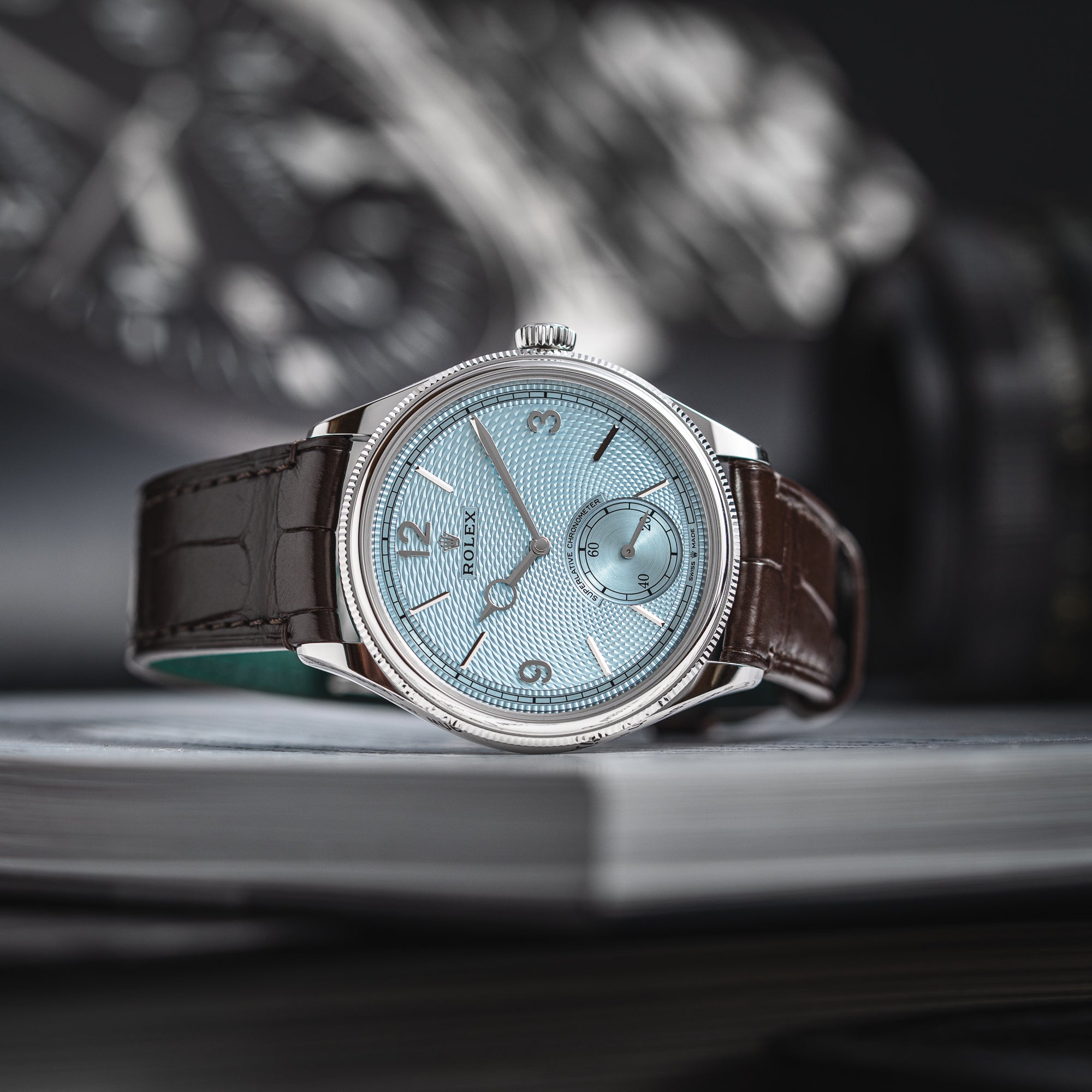 Rolex 1908 ref. 52506 Ice Blue Dial New