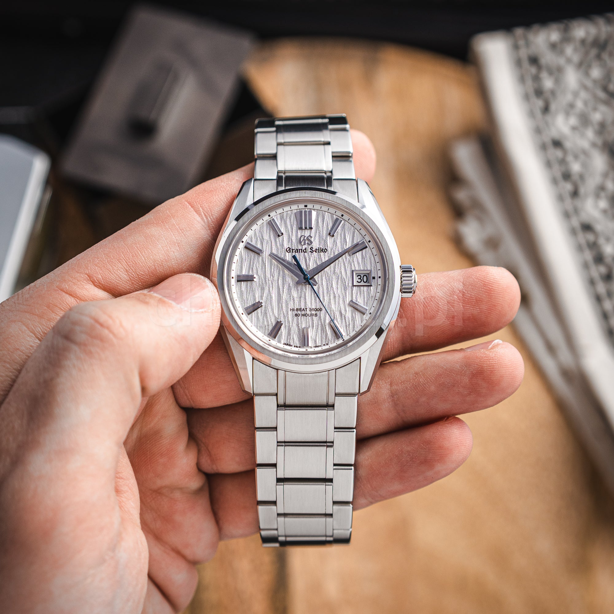 Grand Seiko White Birch Heritage Hibeat Collection ref. SLGH005G