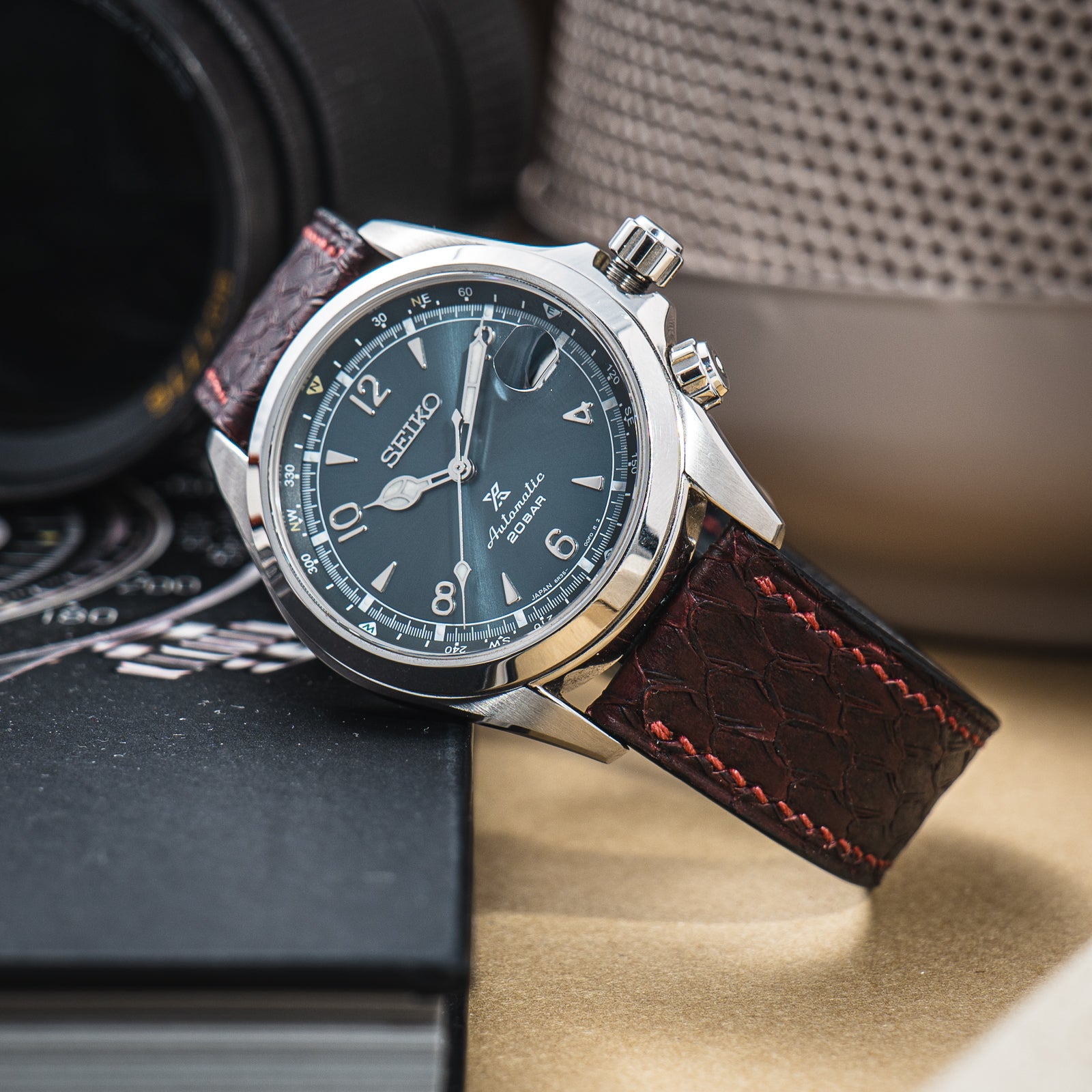 Hand Sewn Salmon Satin Red Wine/Burgundy