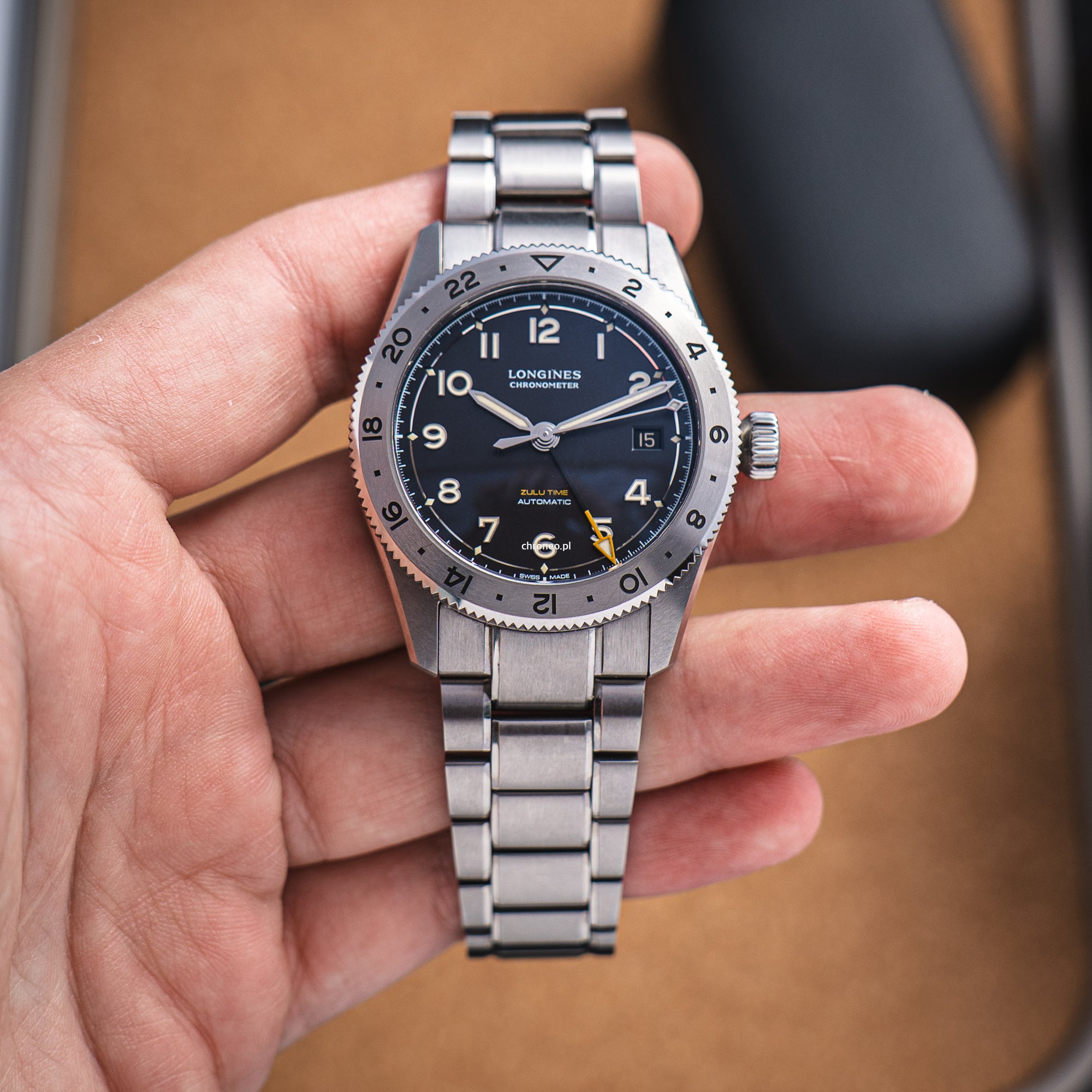 Longines Spirit Zulu Time Hodinkee 39 mm ref. L3.802.1.59.6