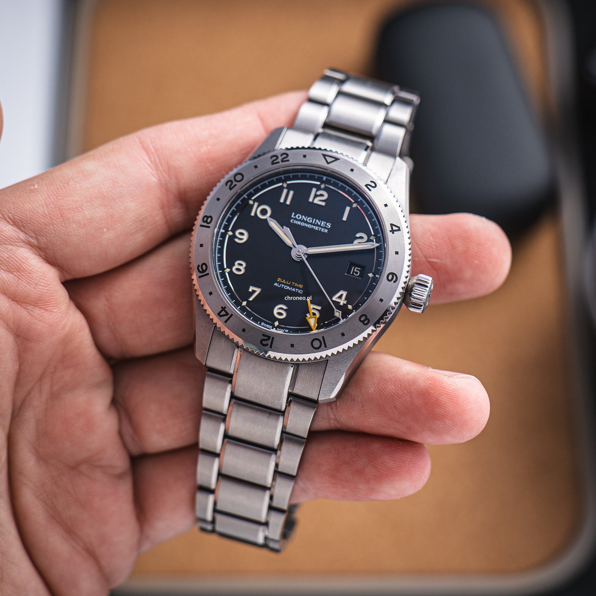 Longines Spirit Zulu Time Hodinkee 39 mm ref. L3.802.1.59.6
