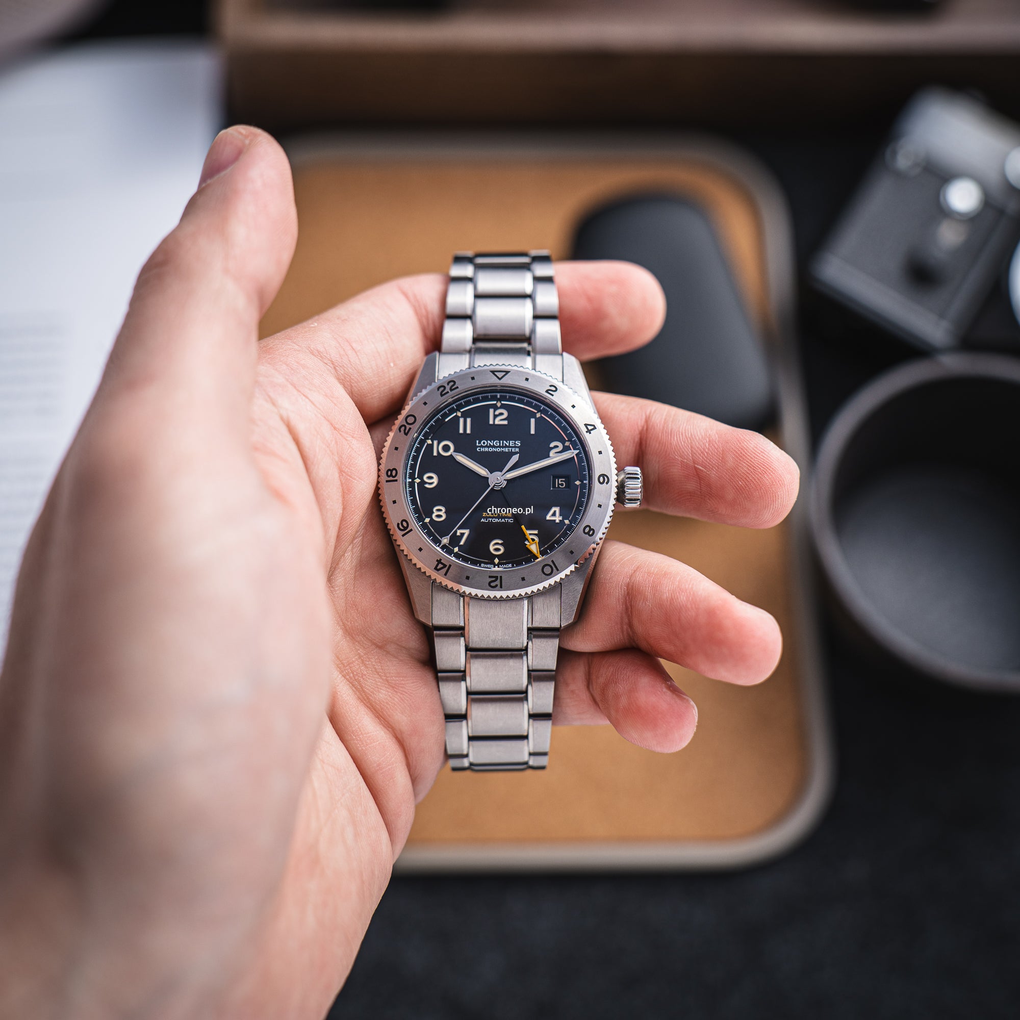 Longines Spirit Zulu Time Hodinkee 39 mm ref. L3.802.1.59.6