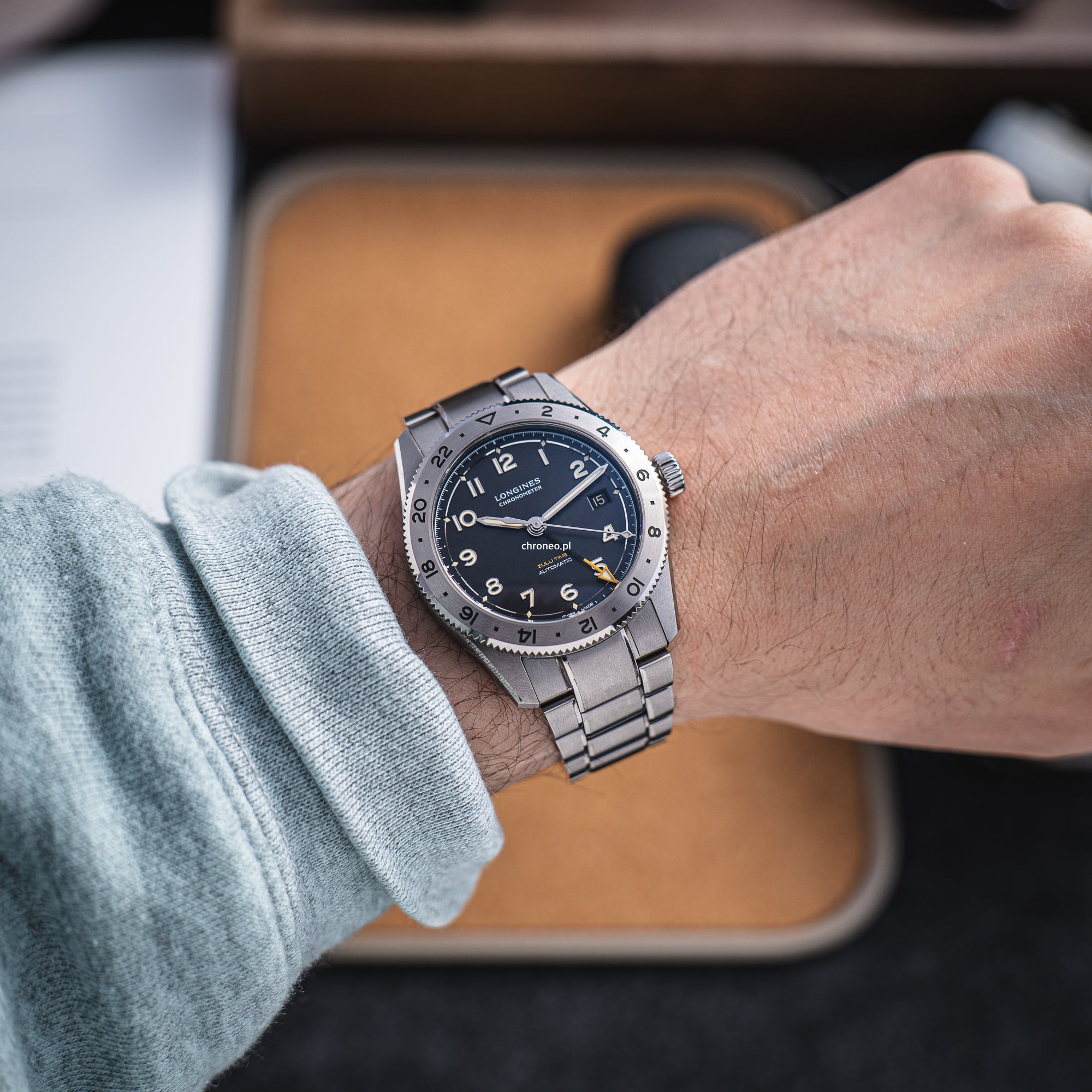 Longines Spirit Zulu Time Hodinkee 39 mm ref. L3.802.1.59.6