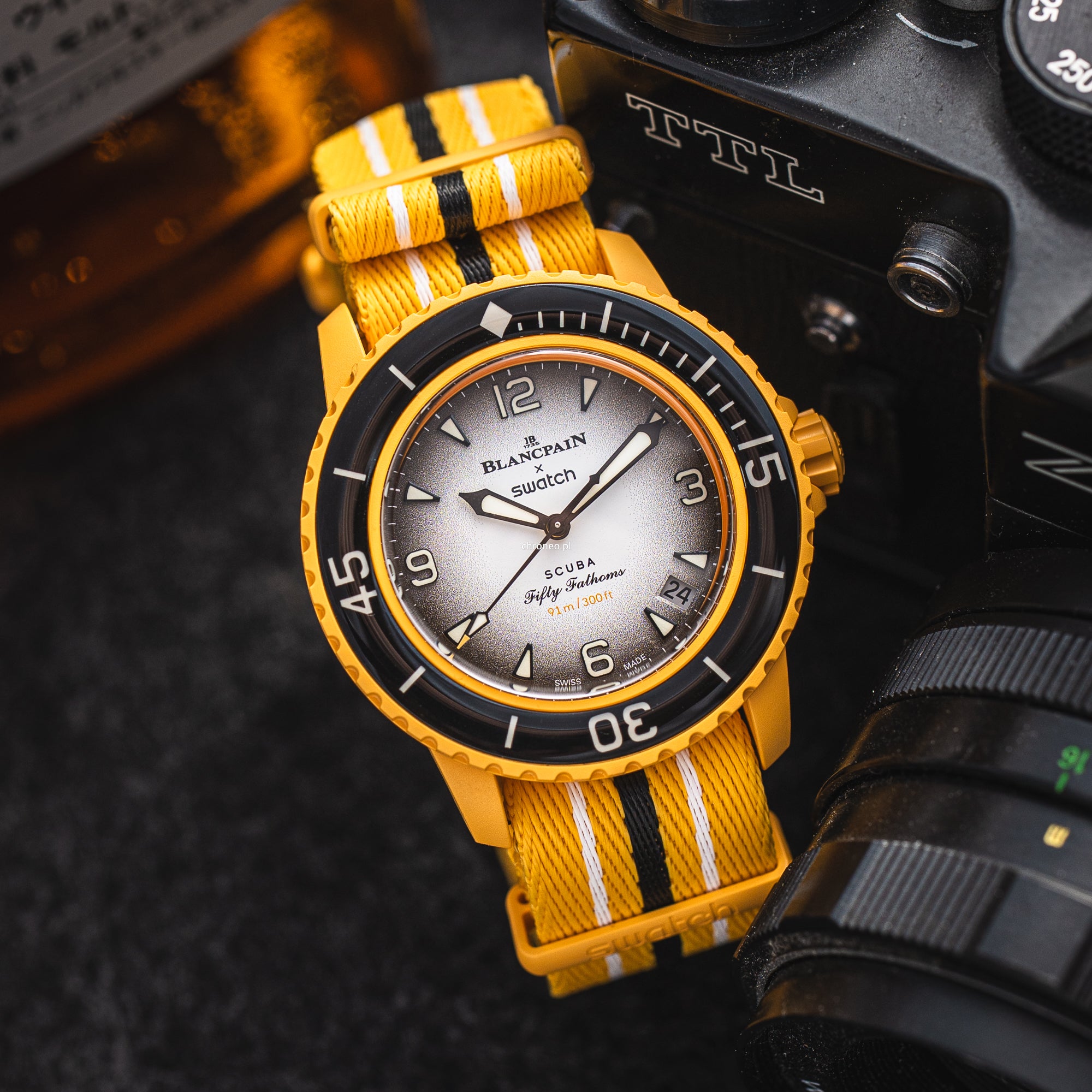 Blancpain Scuba Fifty Fathoms Collection Pacific X Swatch ref. S035P100