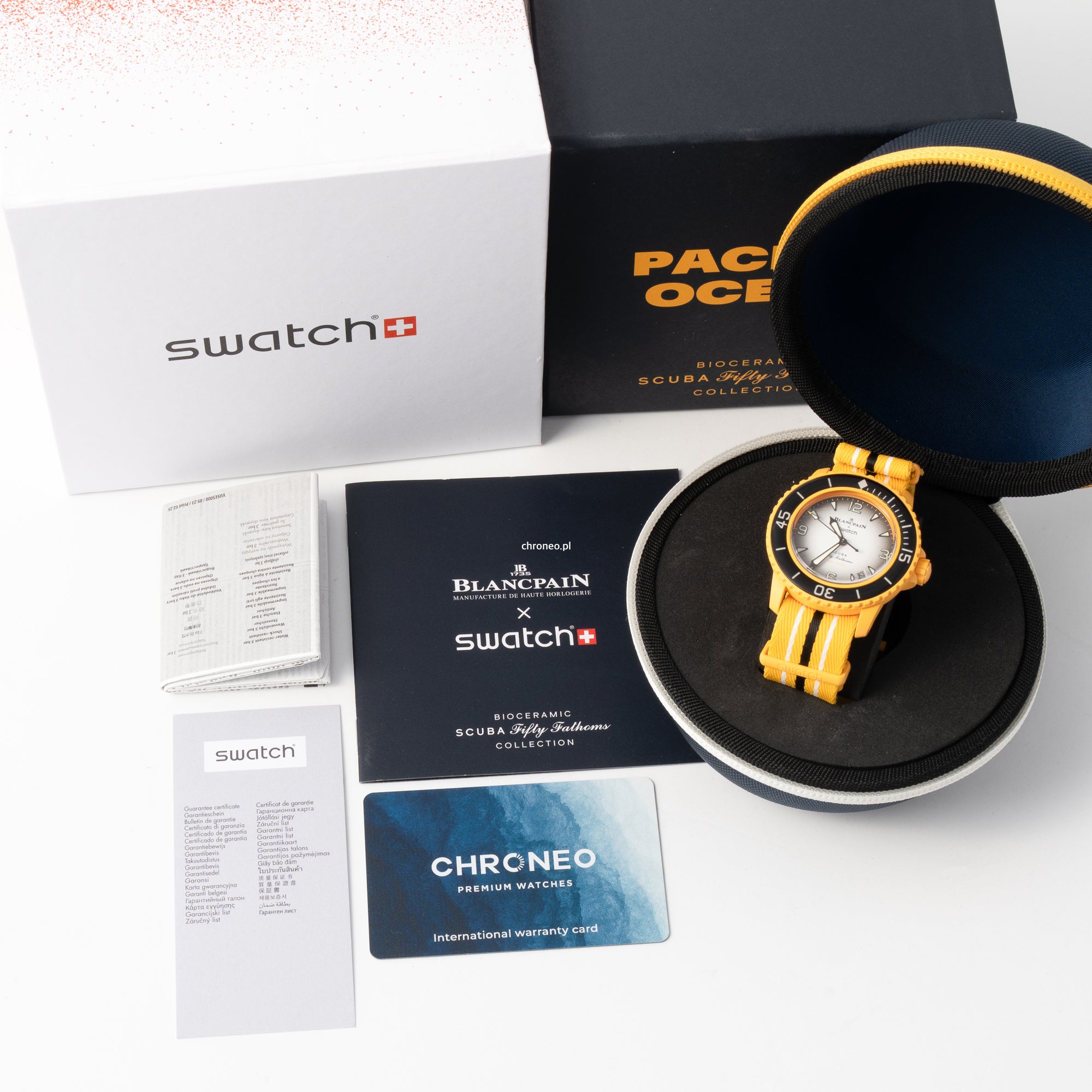 Blancpain Scuba Fifty Fathoms Collection Pacific X Swatch S035P100