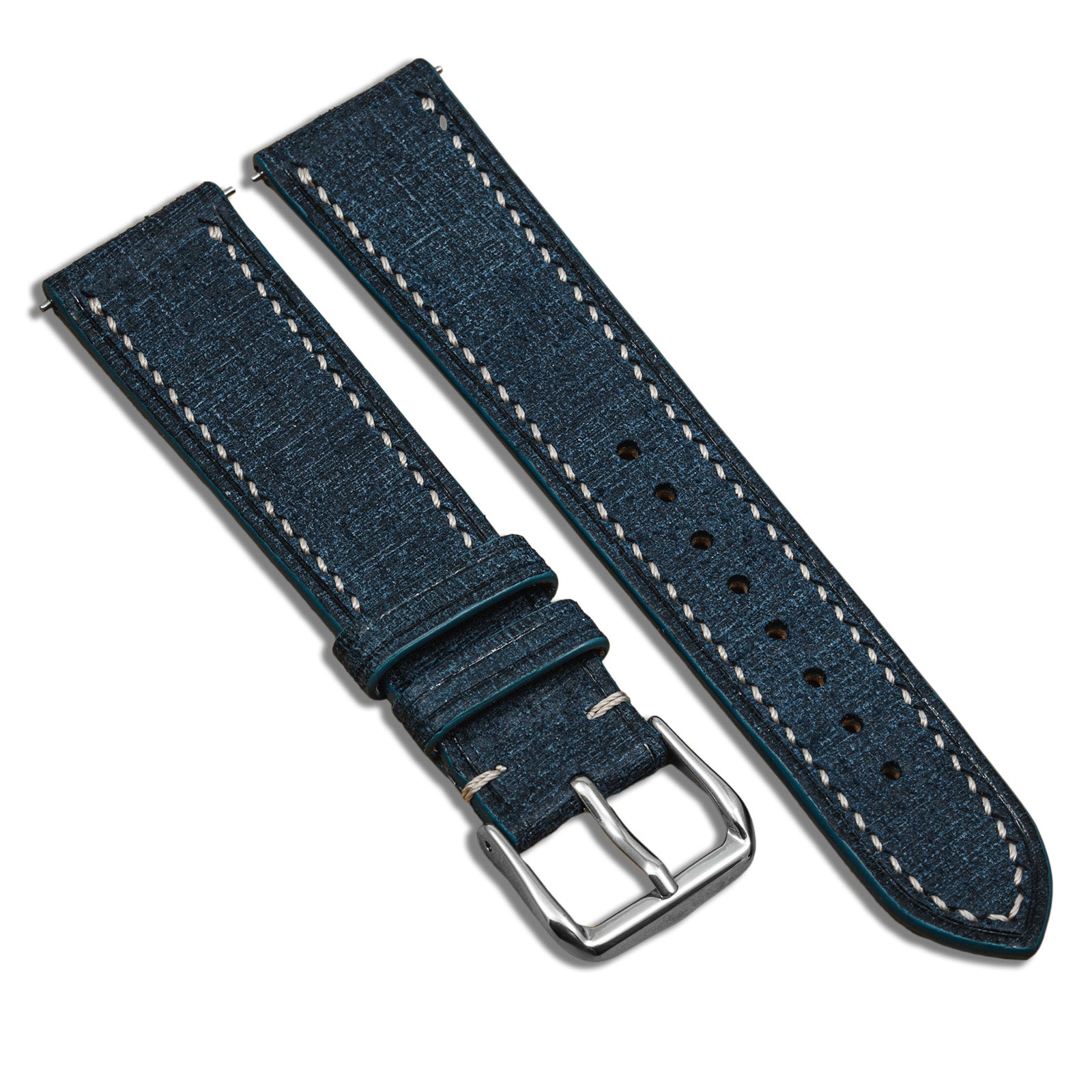 Hand-stitched Tempesti Babele Navy/White