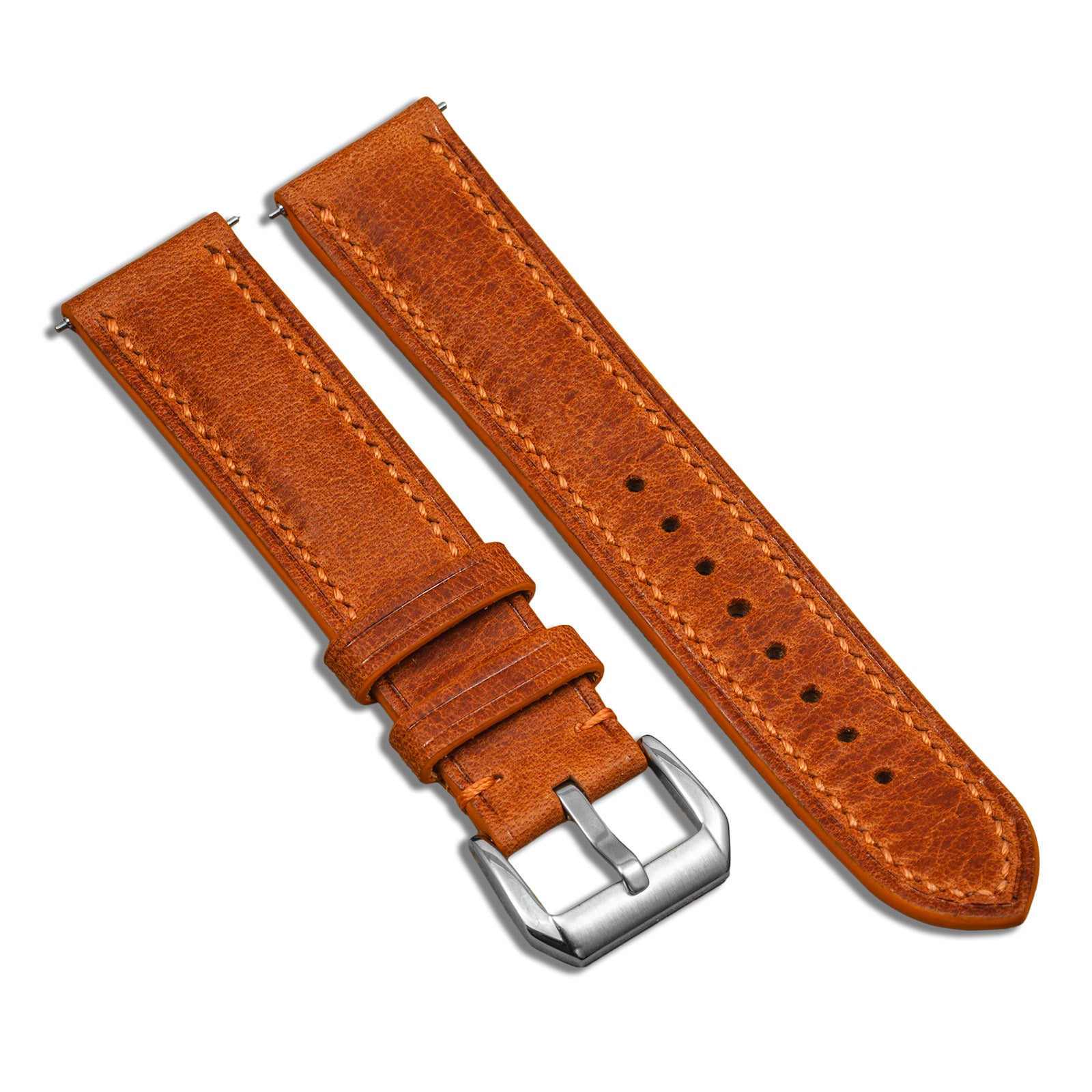 Hand-stitched Tempesti Baku Fieno/Orange