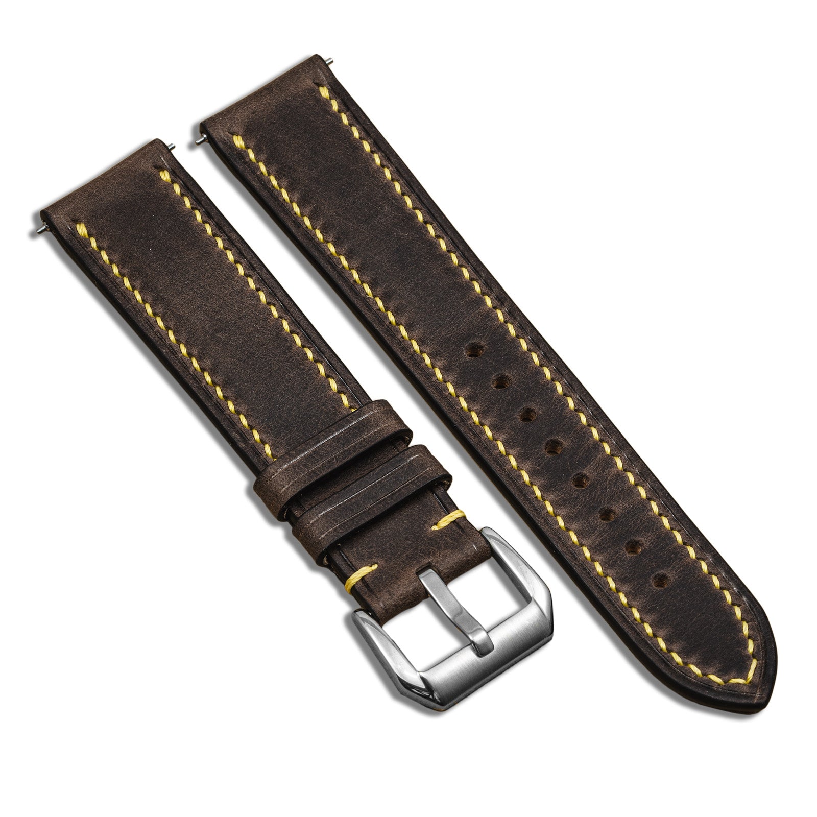 Hand-stitched Tempesti Baku Grey/Yellow